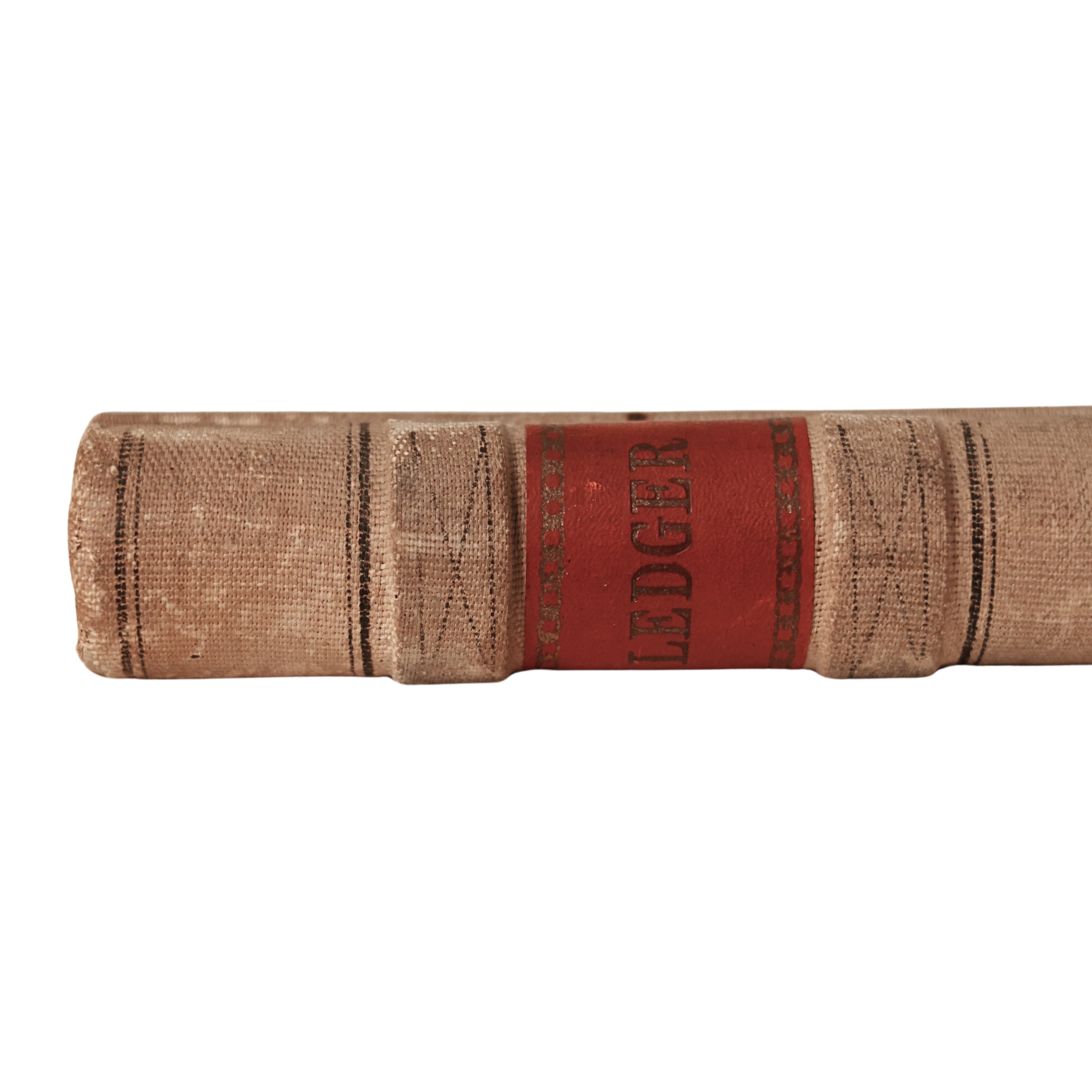 19th c. Cloth-Bound Ledger Folio, Unused