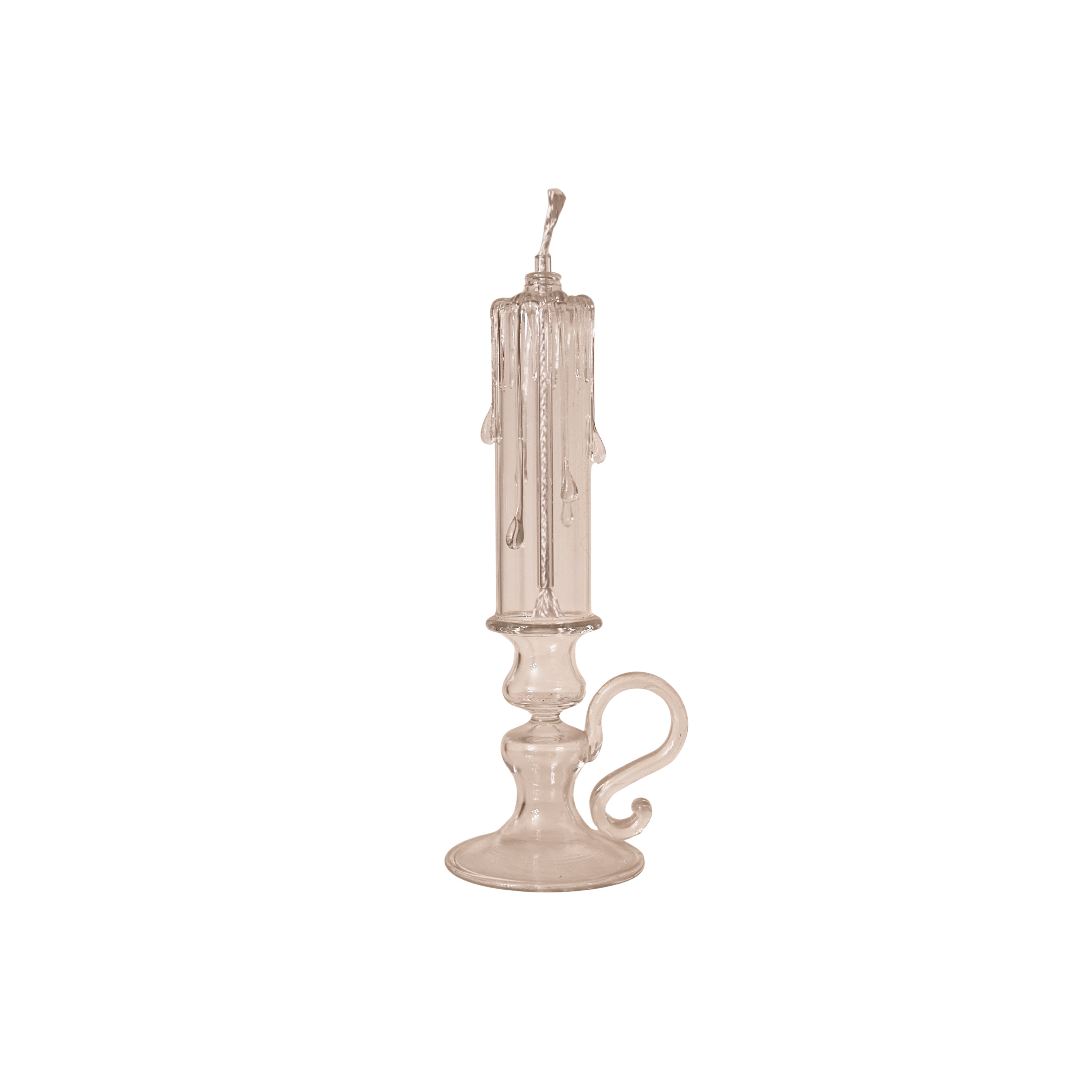 Crystal Glass Drip Oil Candlestick