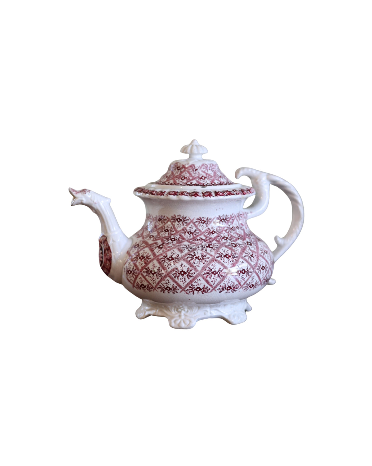 Floral Lattice Teapot-3