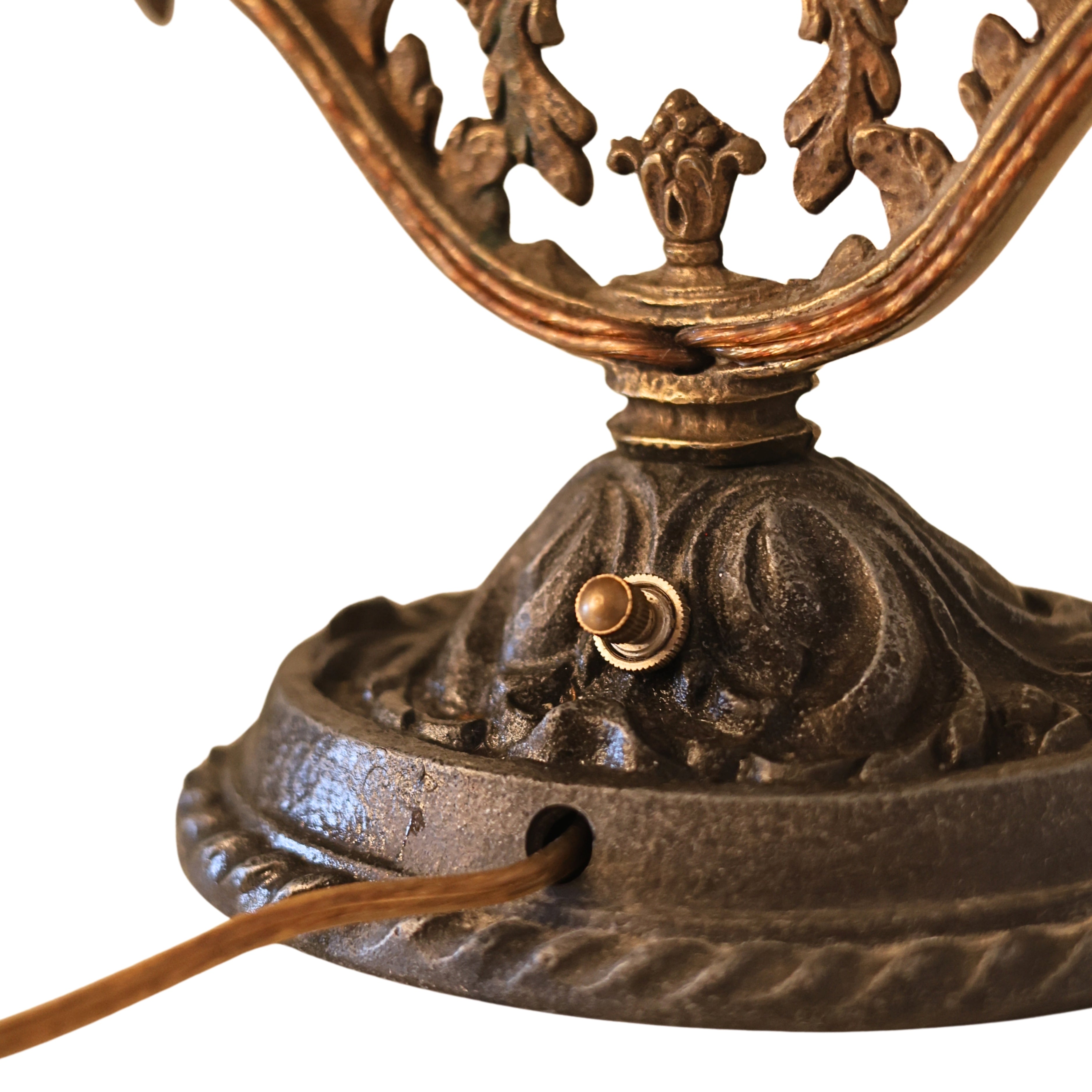 Button Switch Double Table Lamp