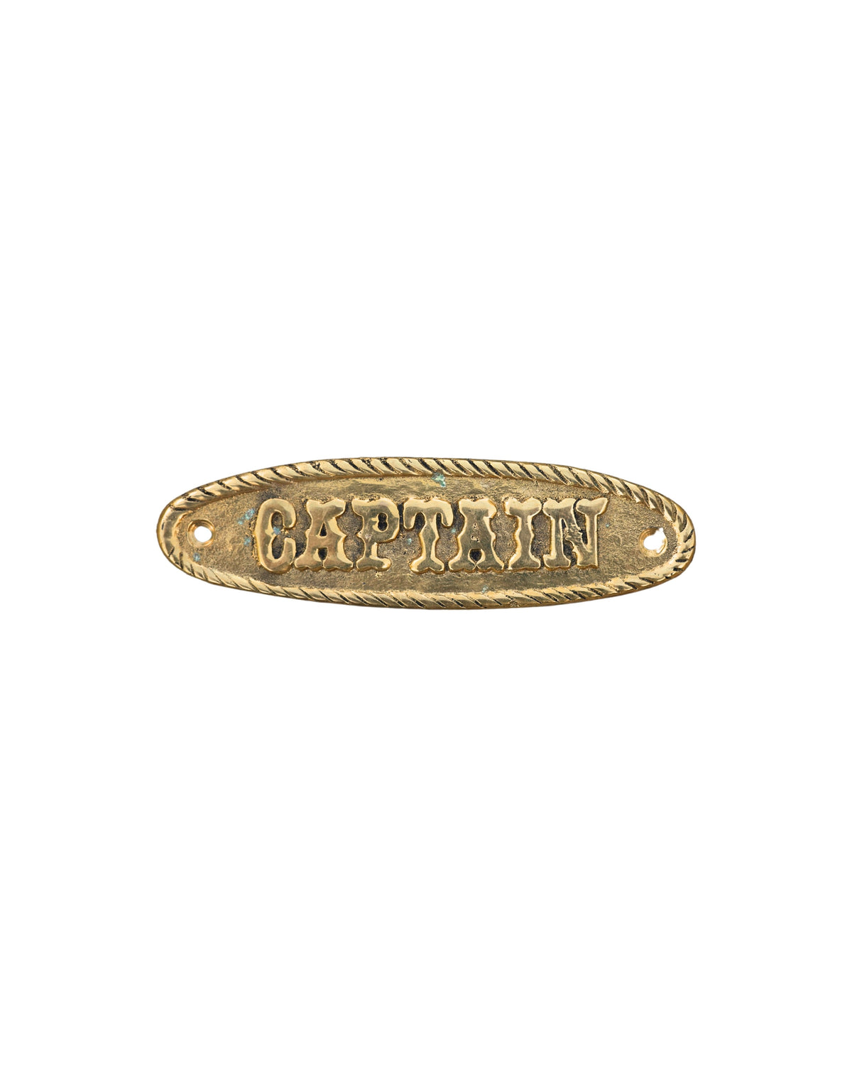 Brass “Captain” Name Plaque