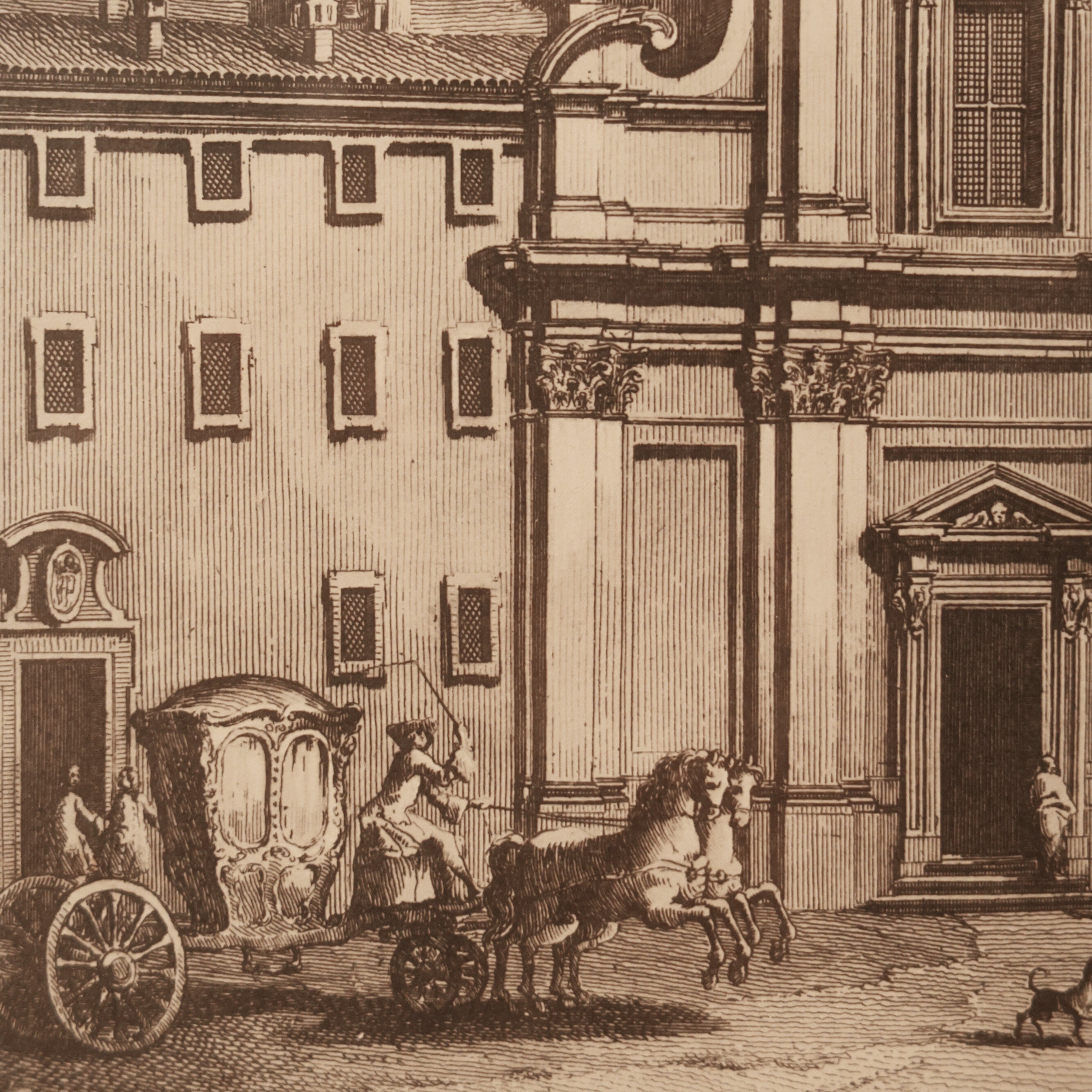 Architectural Print After Giovanni Battista Vasi, Rome