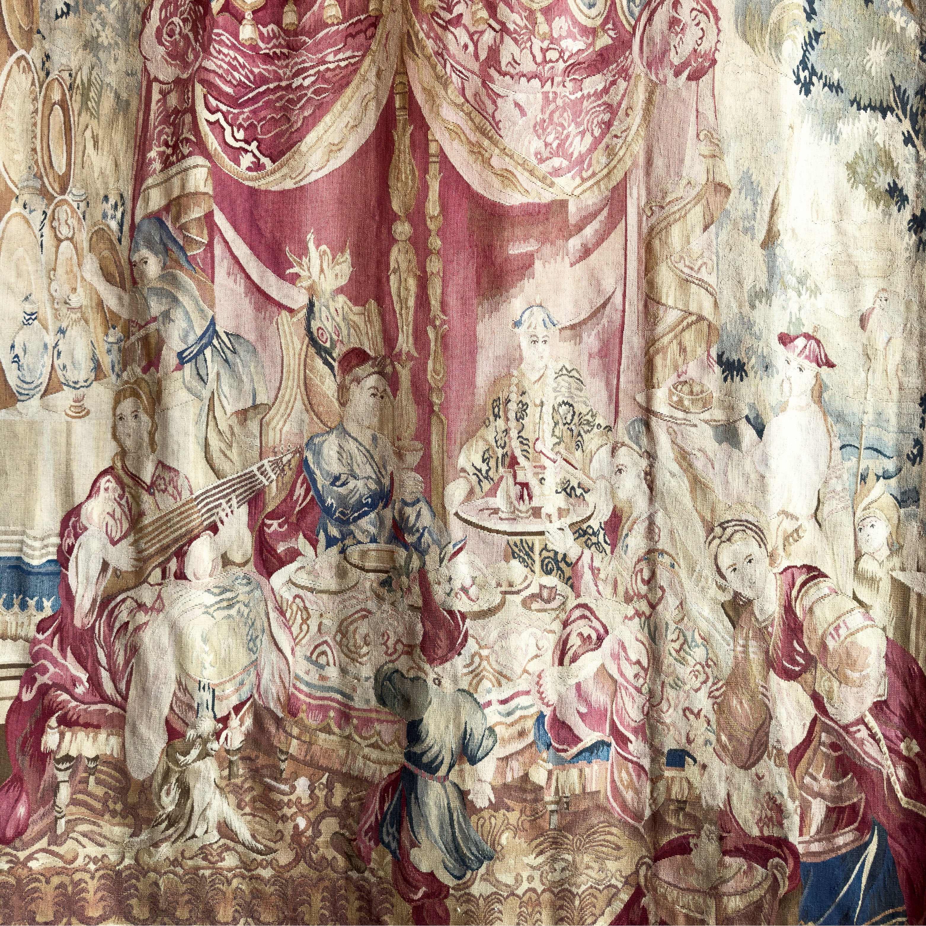 French Aubusson style Tapestry, "La Collation"