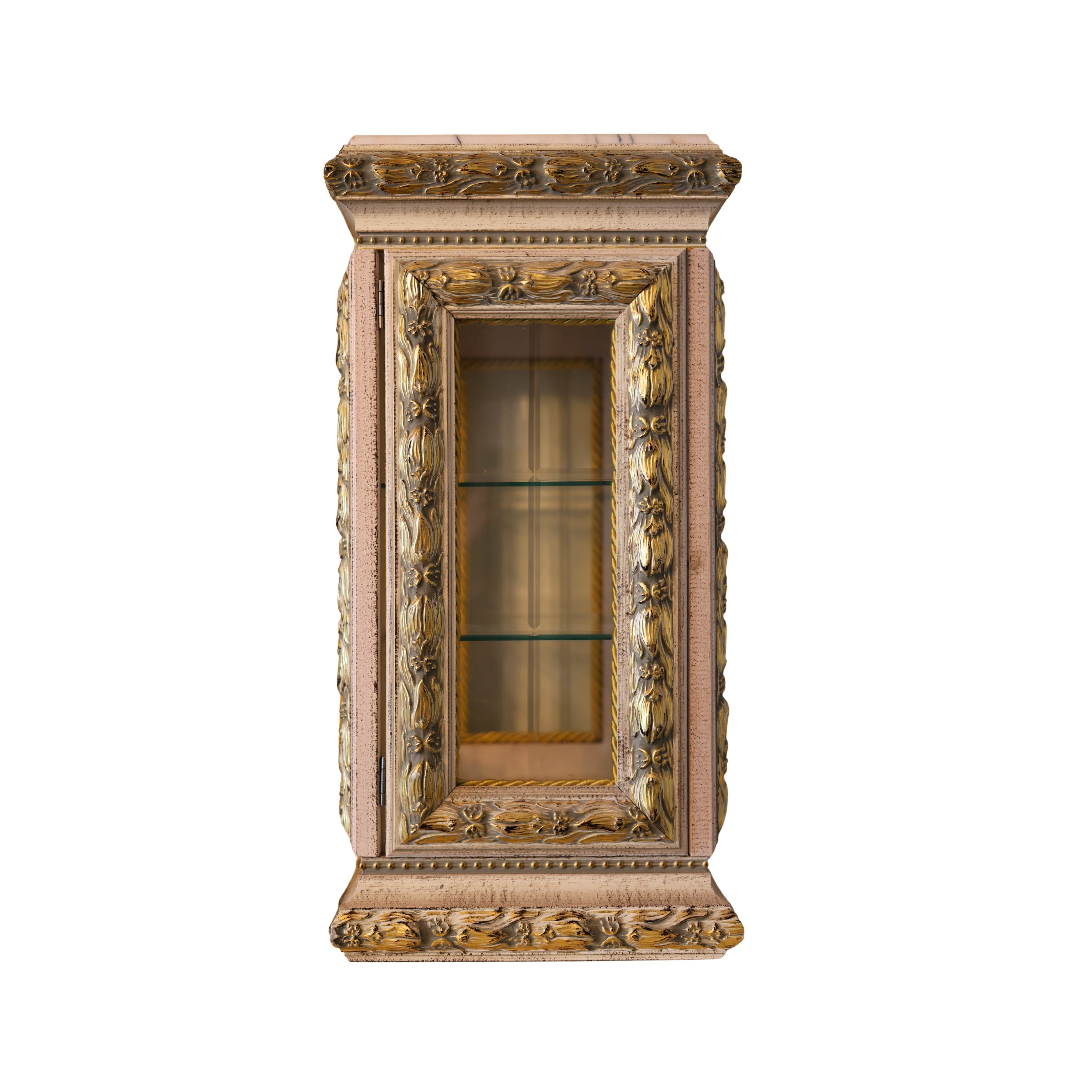 Horchow Marble Top Curio Cabinet