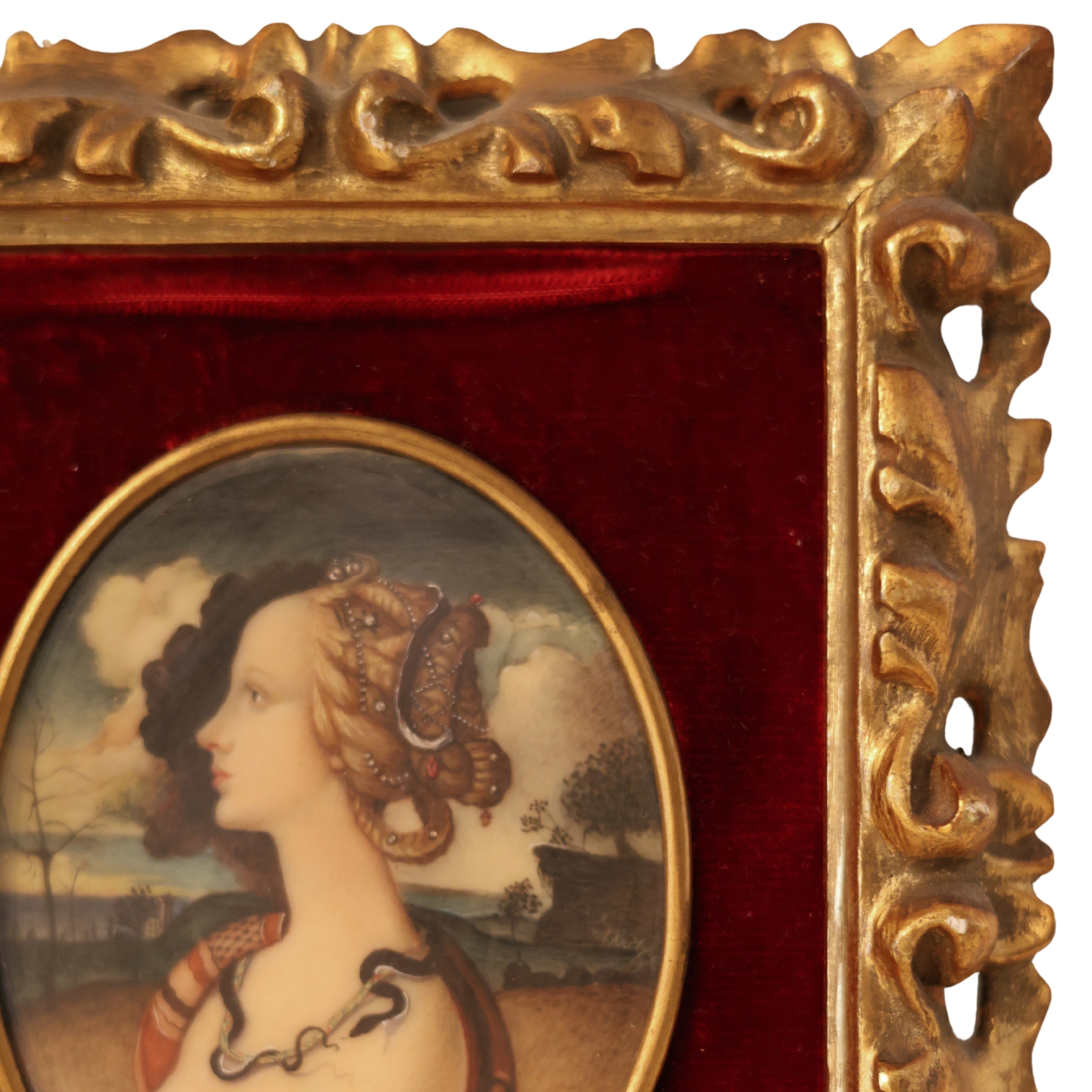 Simonetta Vespucci — Italian Hand-Painted Portrait