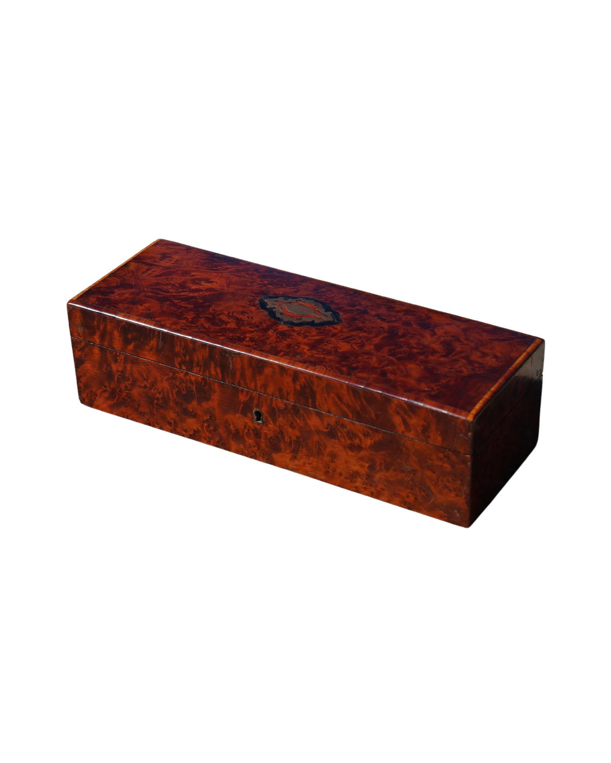 Napoleon III Burl Wood Glove Box-4