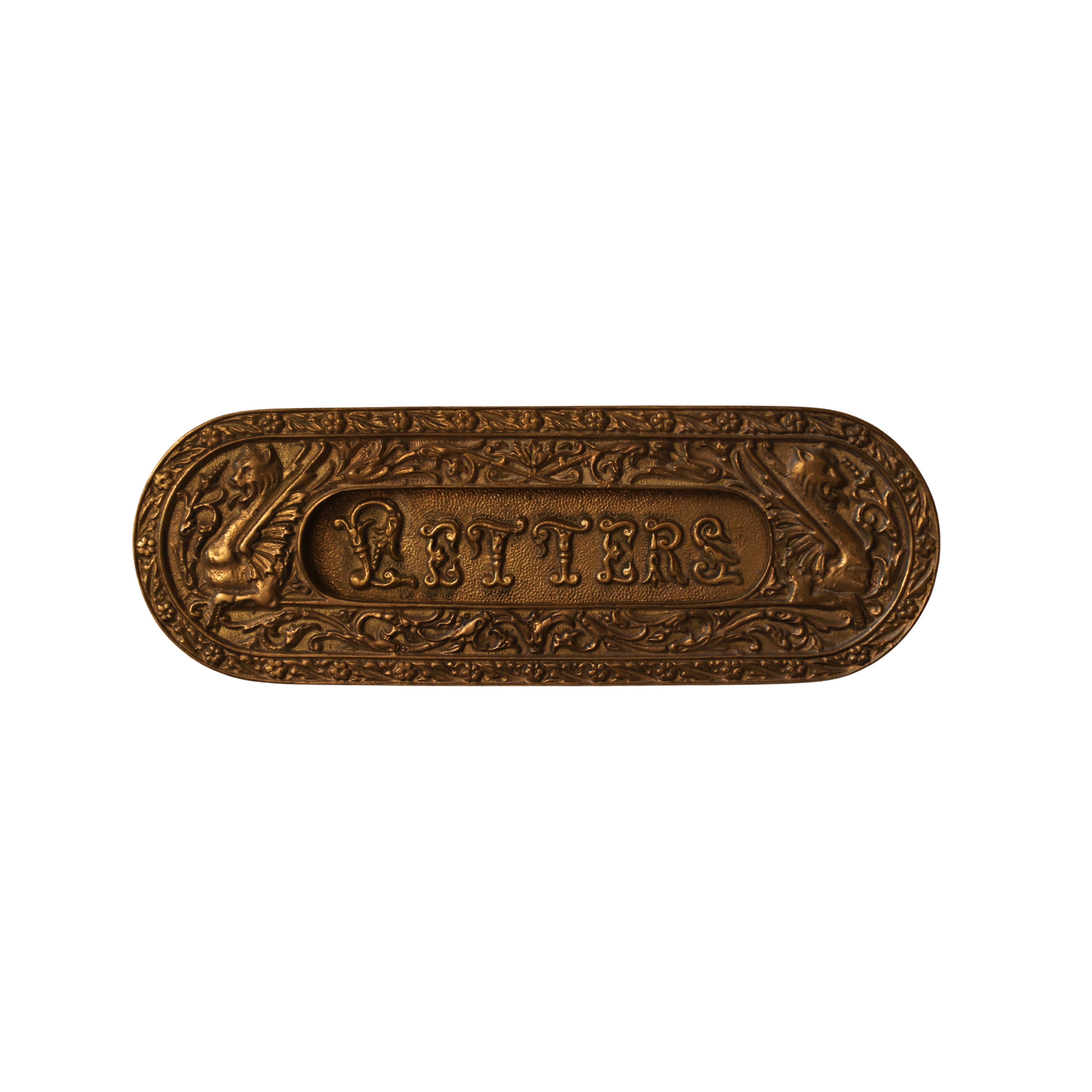 Victorian Letter Slot with Griffin Motifs