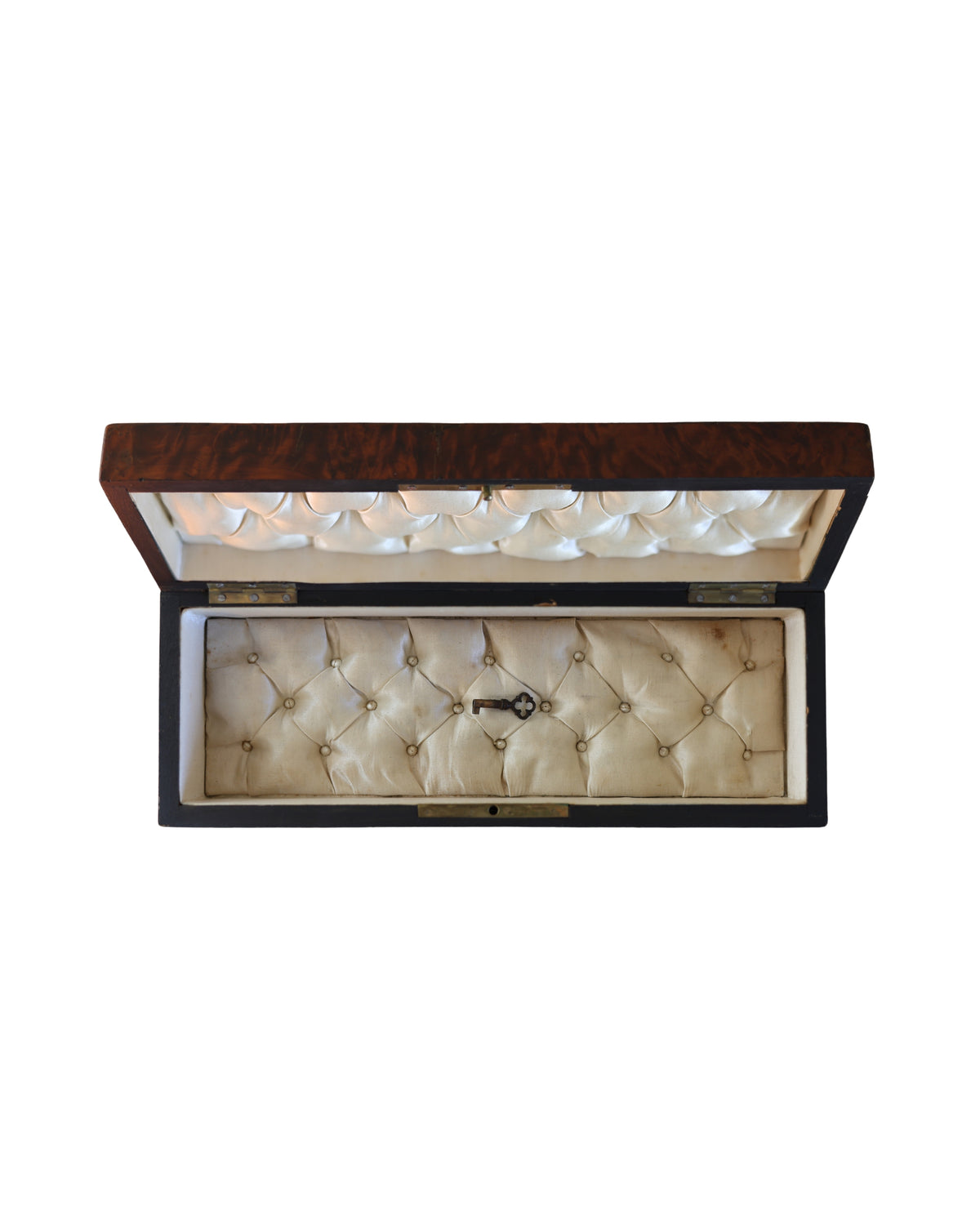 Napoleon III Burl Wood Glove Box-2
