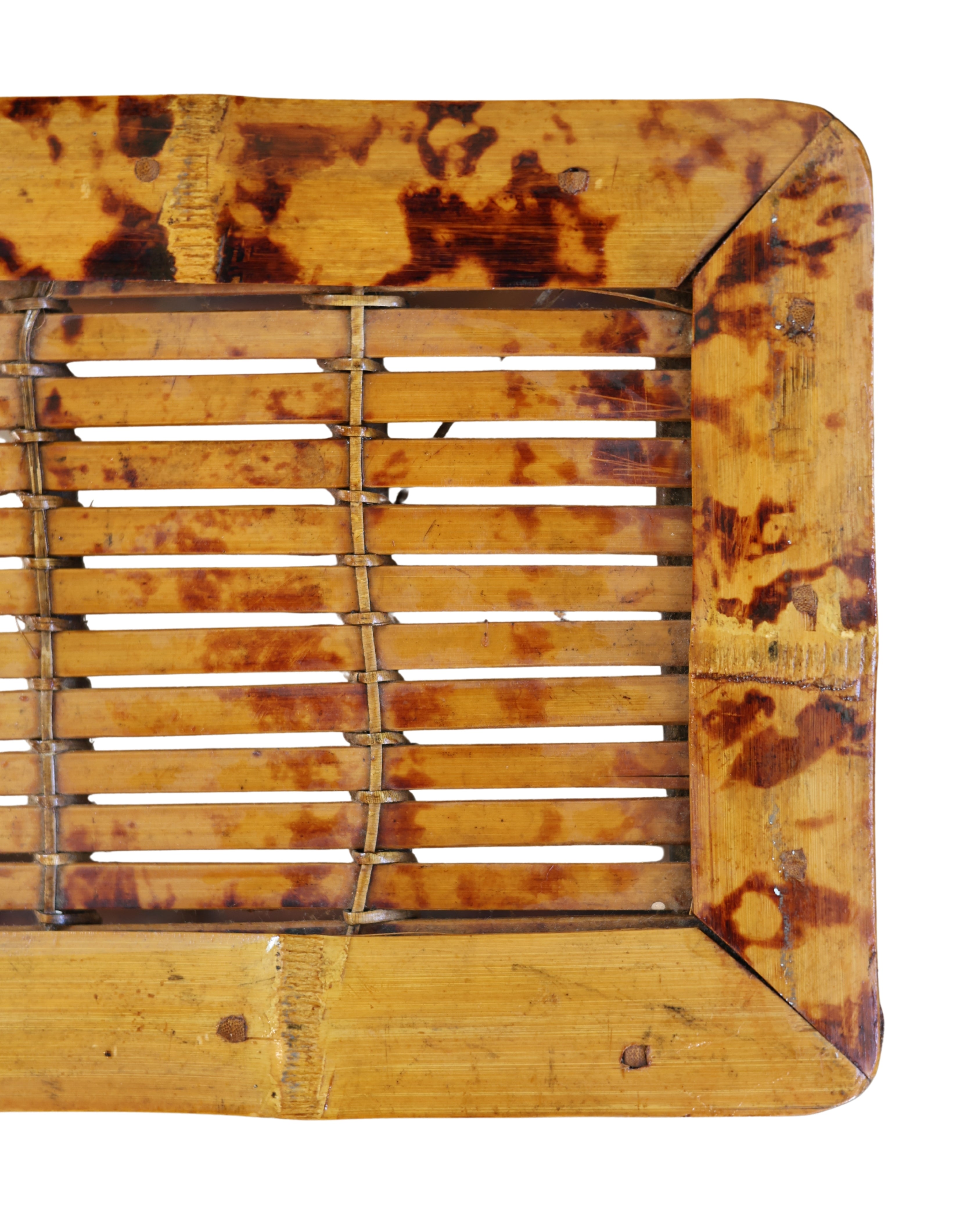Burnt Bamboo Footstool-5