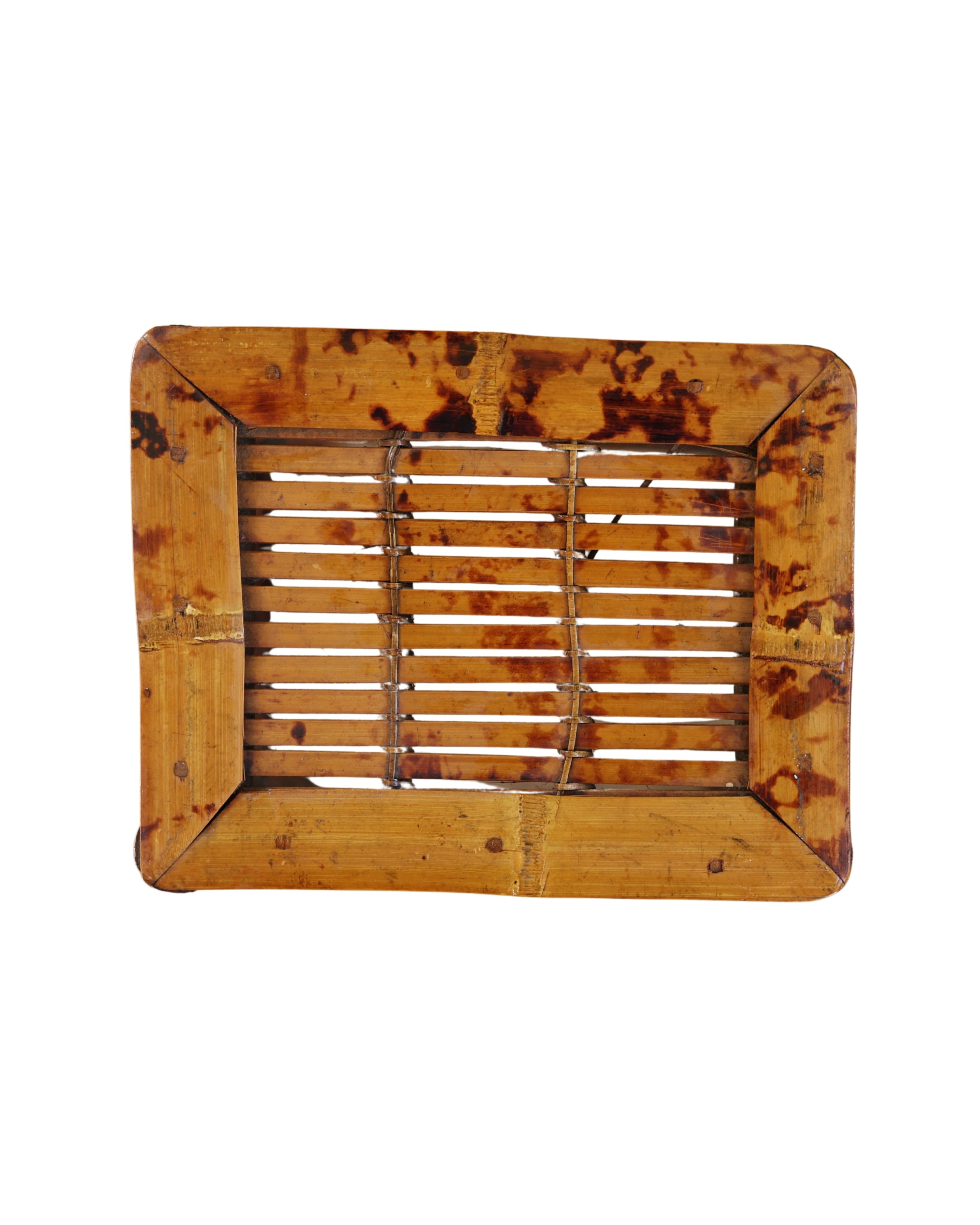 Burnt Bamboo Footstool-3