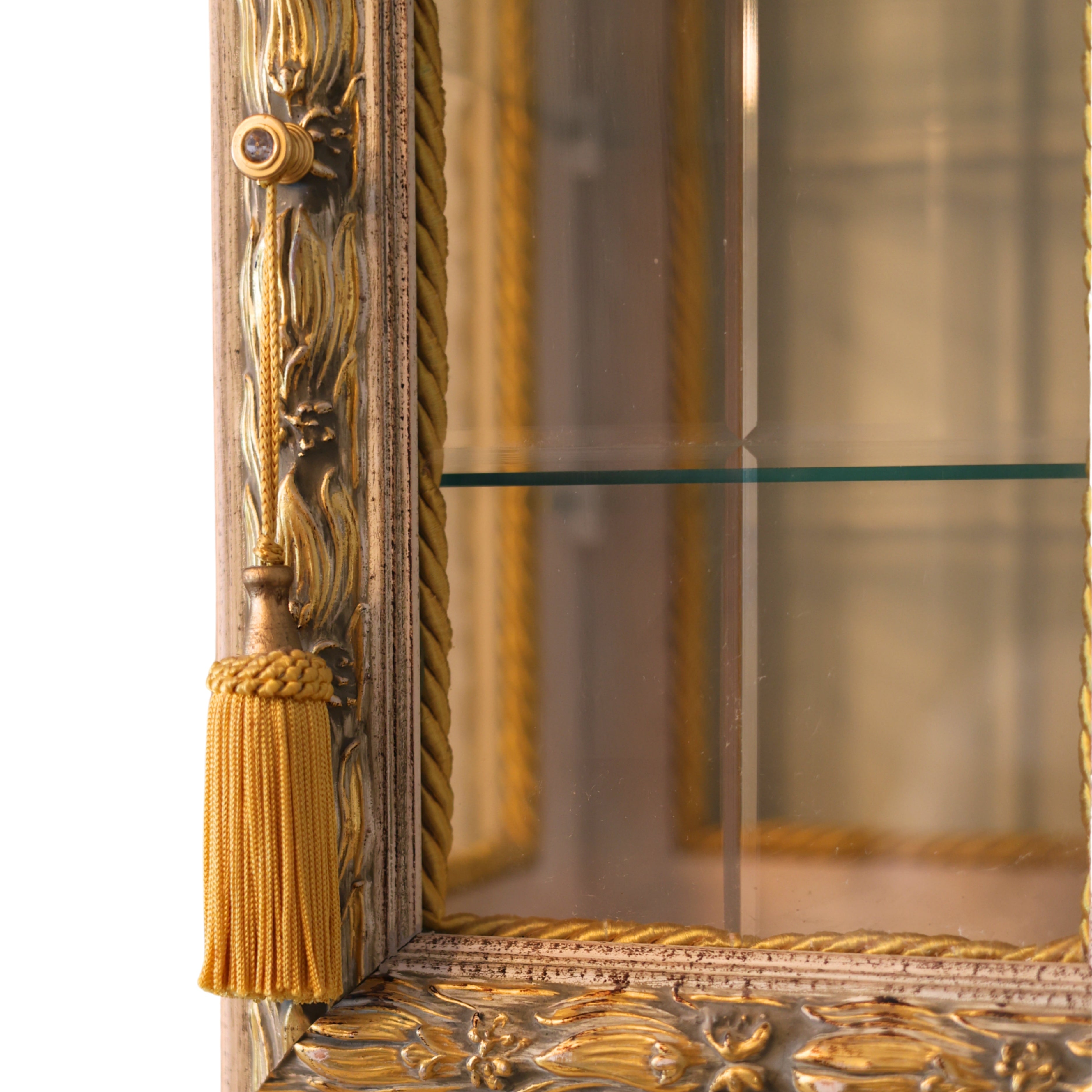 Horchow Marble Top Curio Cabinet