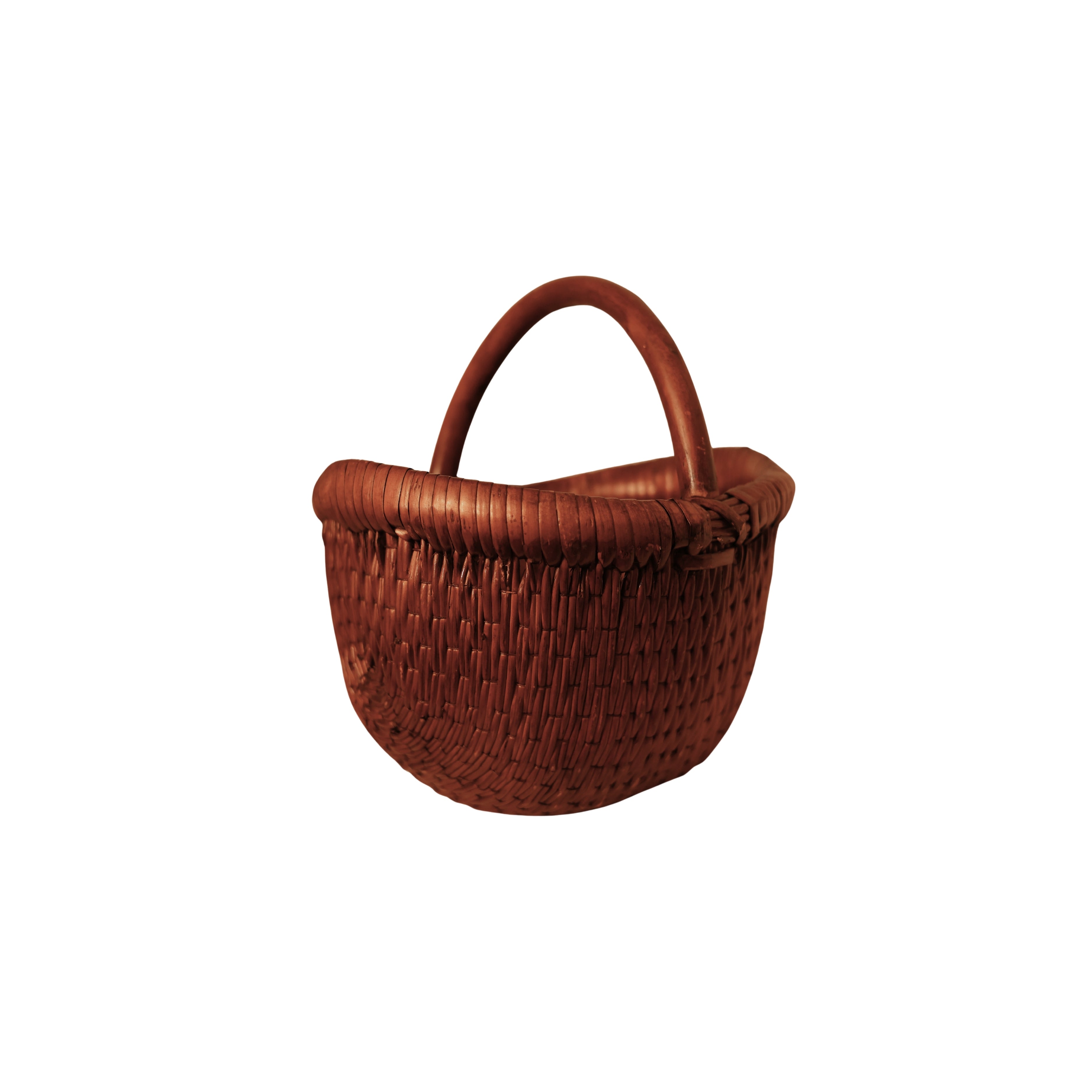 Gathering Basket with Wooden Handle
