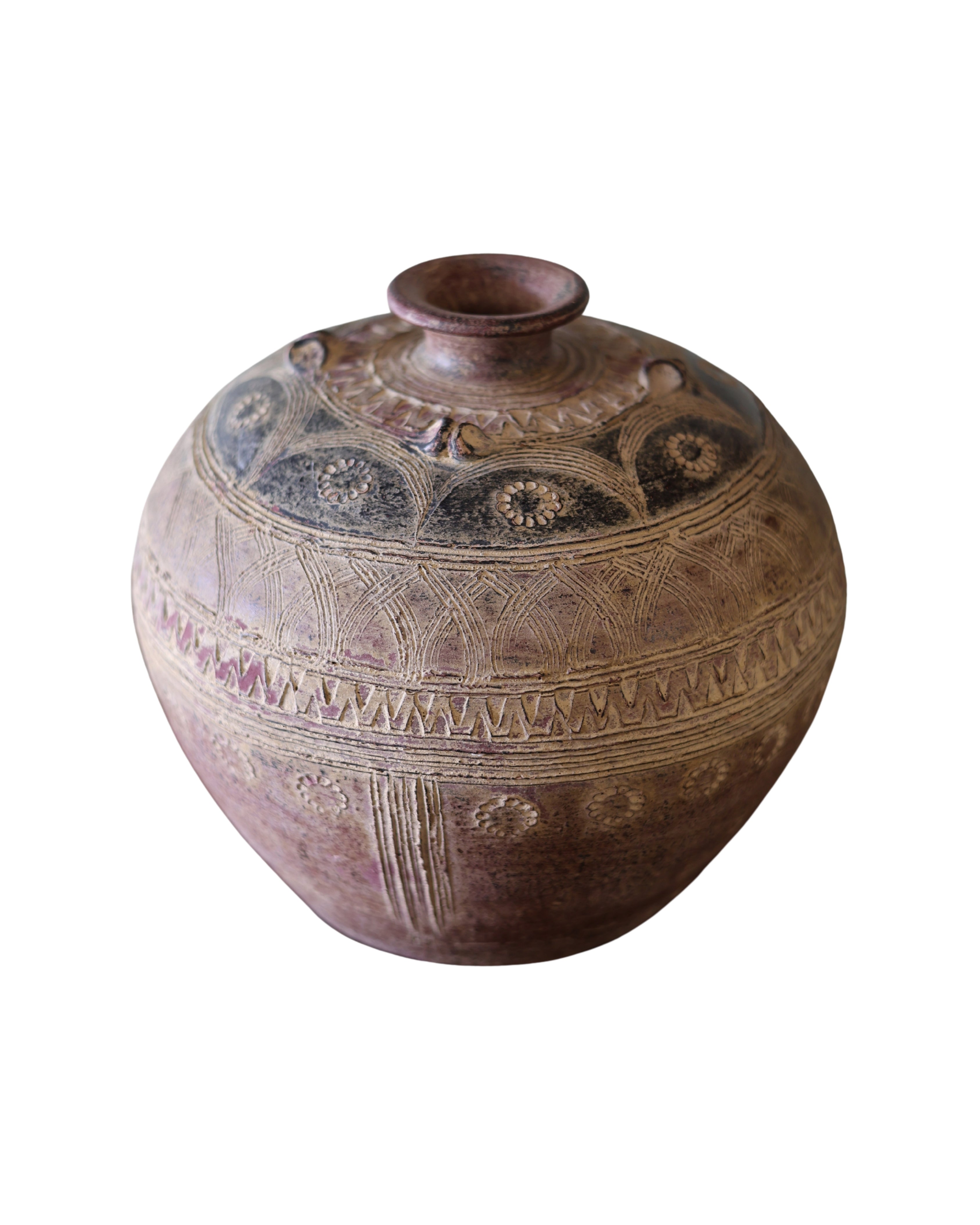 Terracotta Decorative Vessel-3
