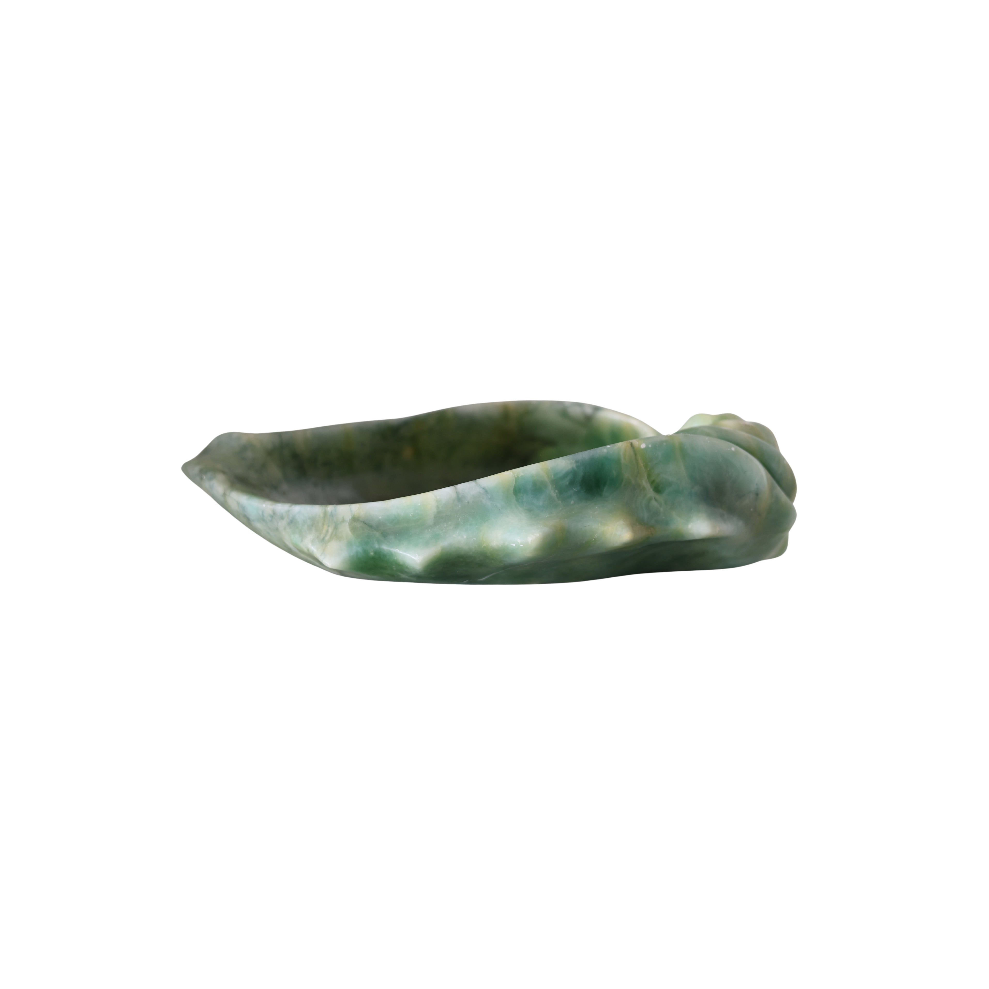 Green Alabaster Shell-Form Catchall