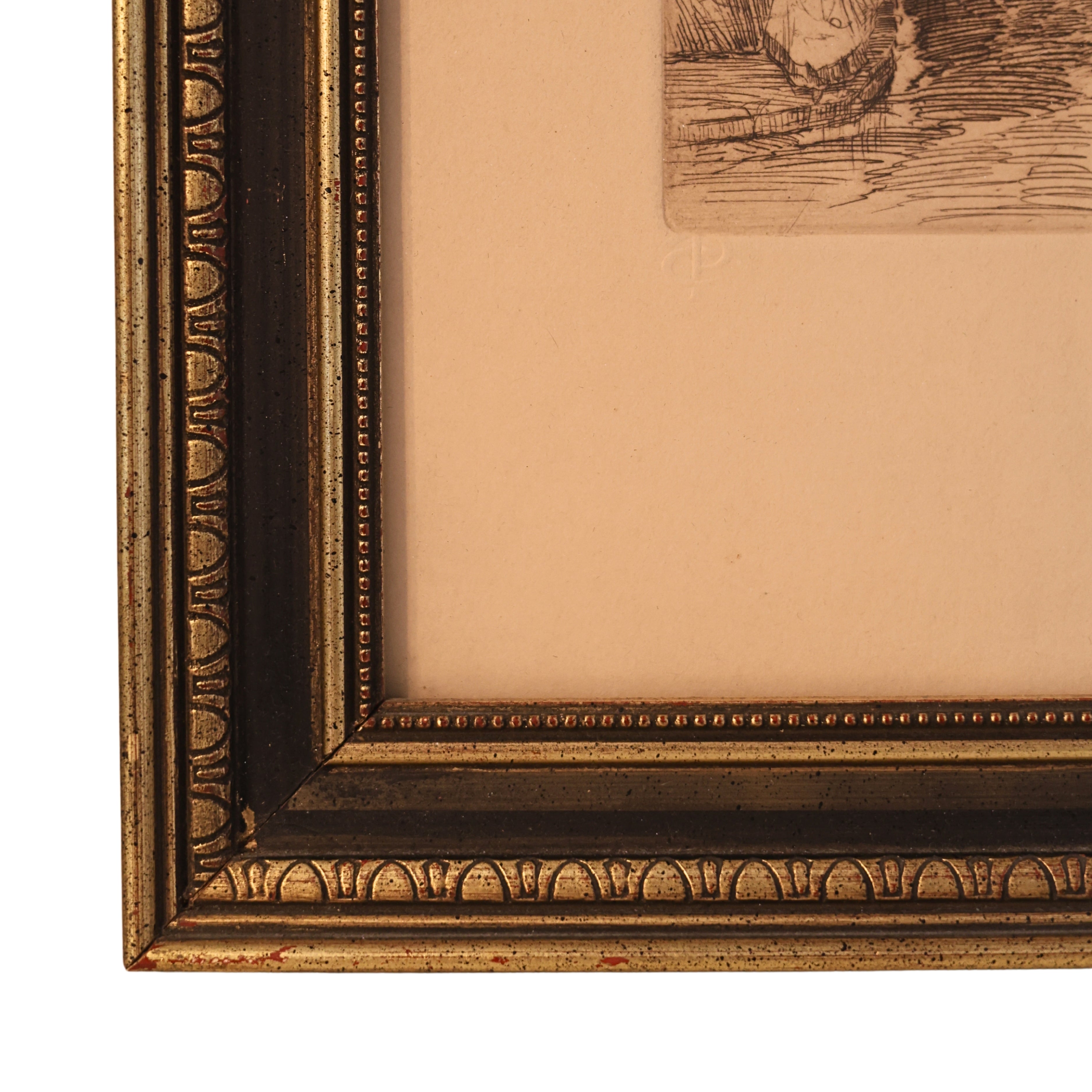 Architectural Etching — “Rue des Marchands, Colmar” by Charles Pinet (1867-1932)