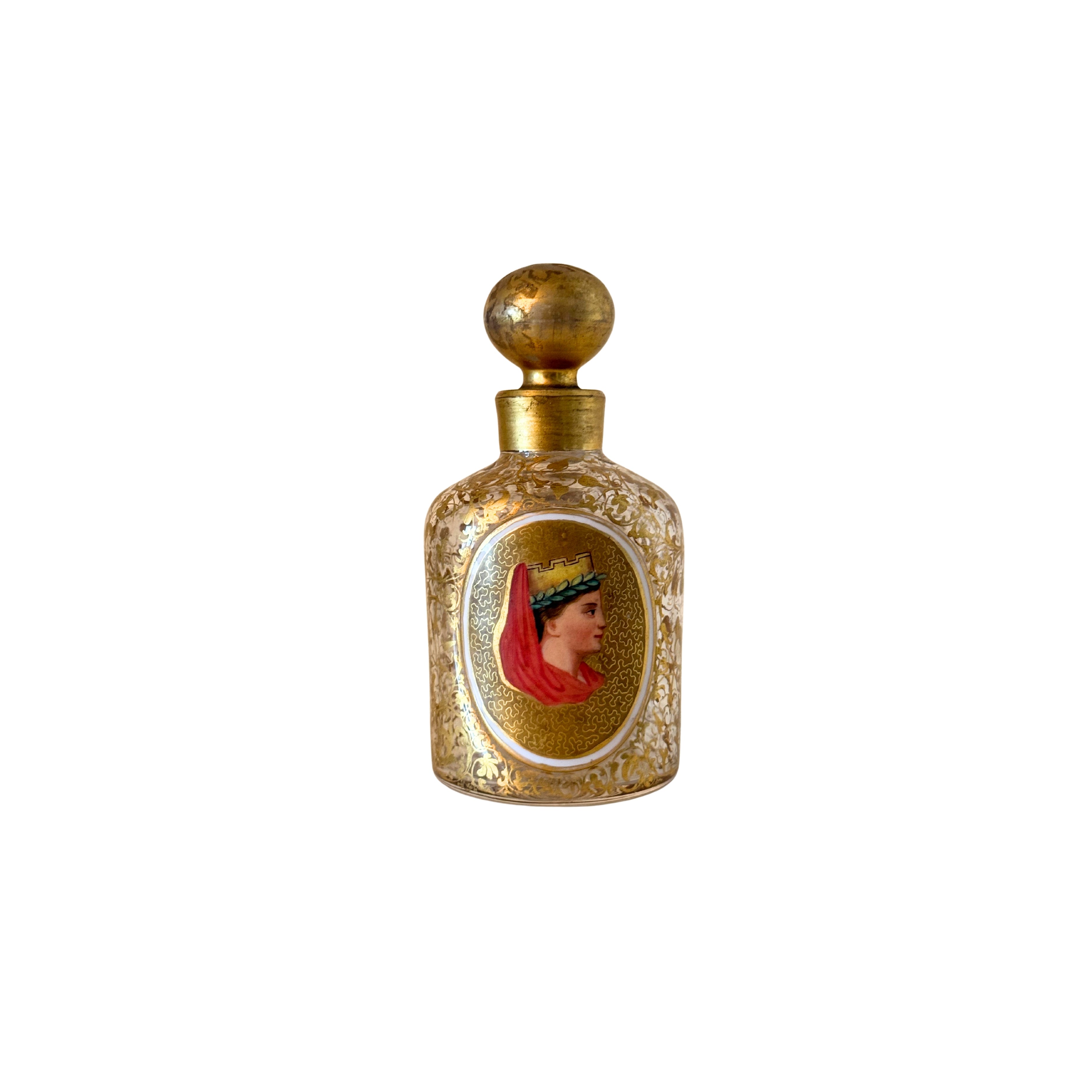 Enamel Portrait Scent Bottle