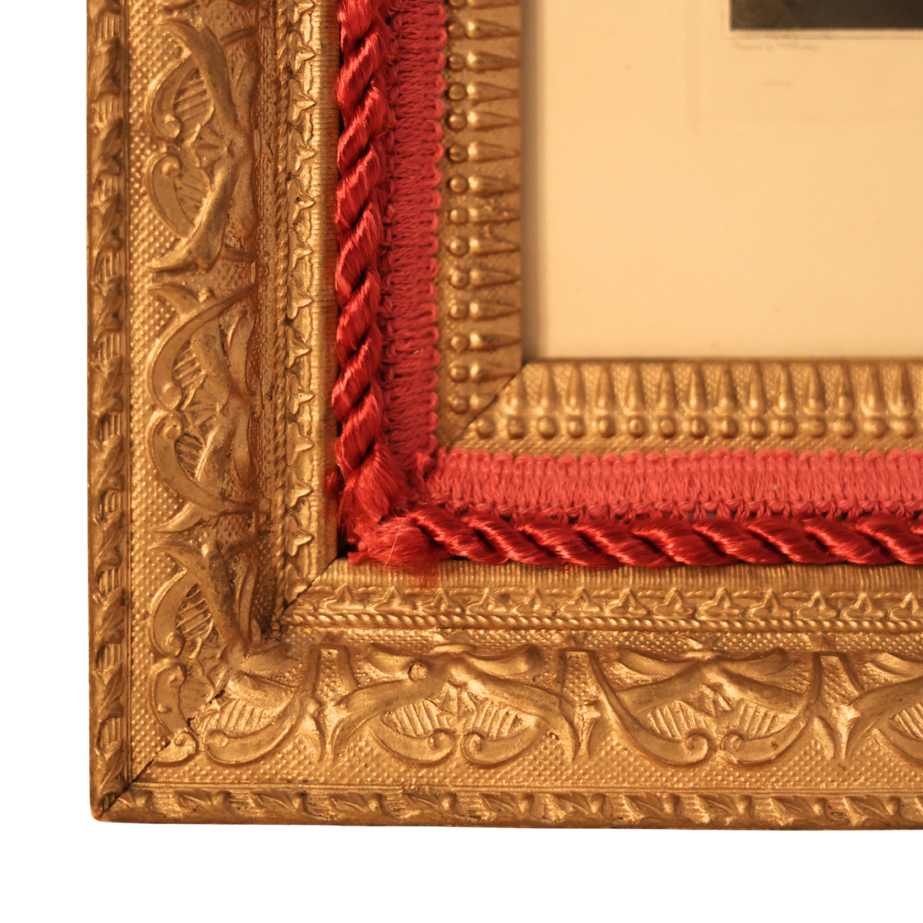 Gilt Framed “Winter” Portrait Engraving