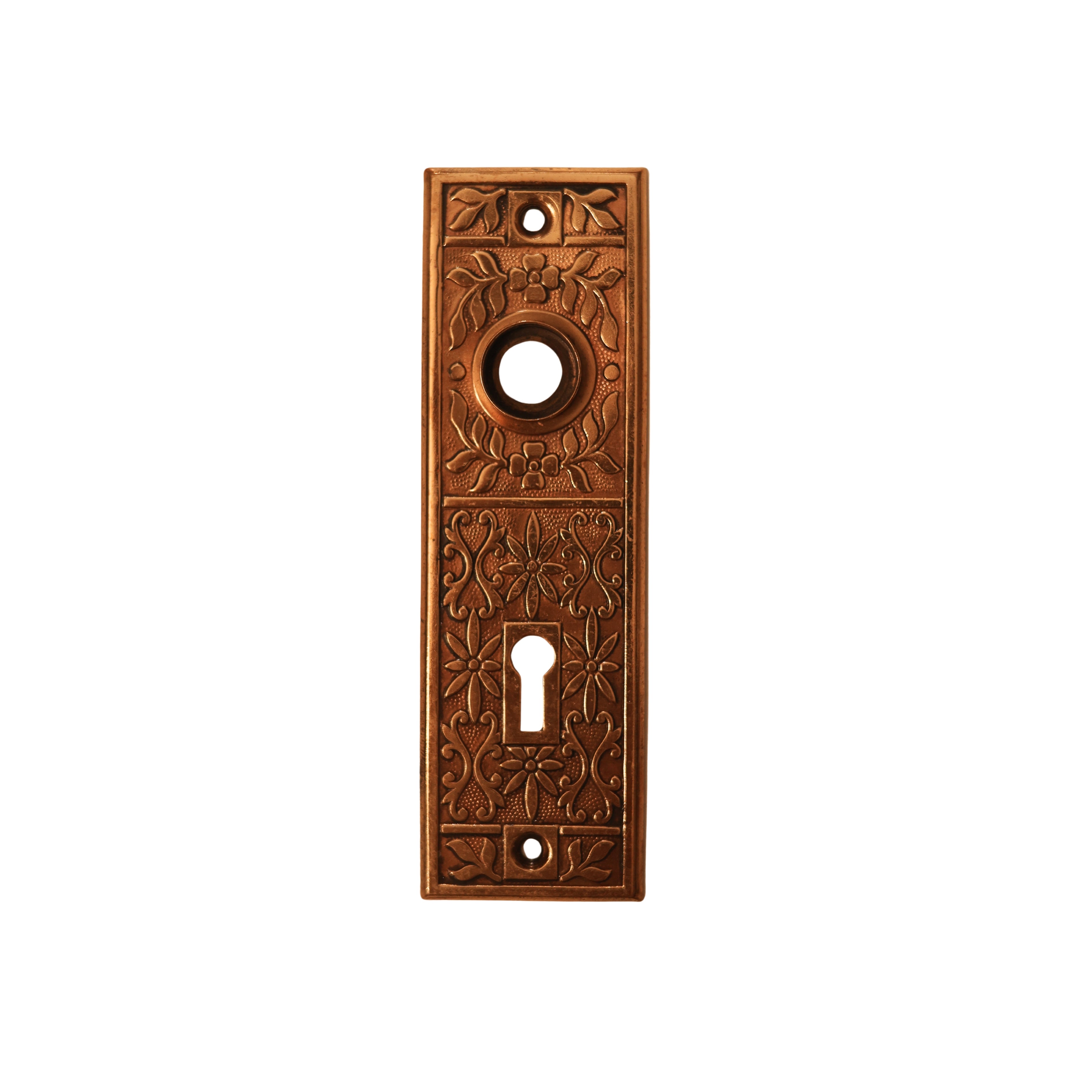 Set of Brass Door Keyhole Plates