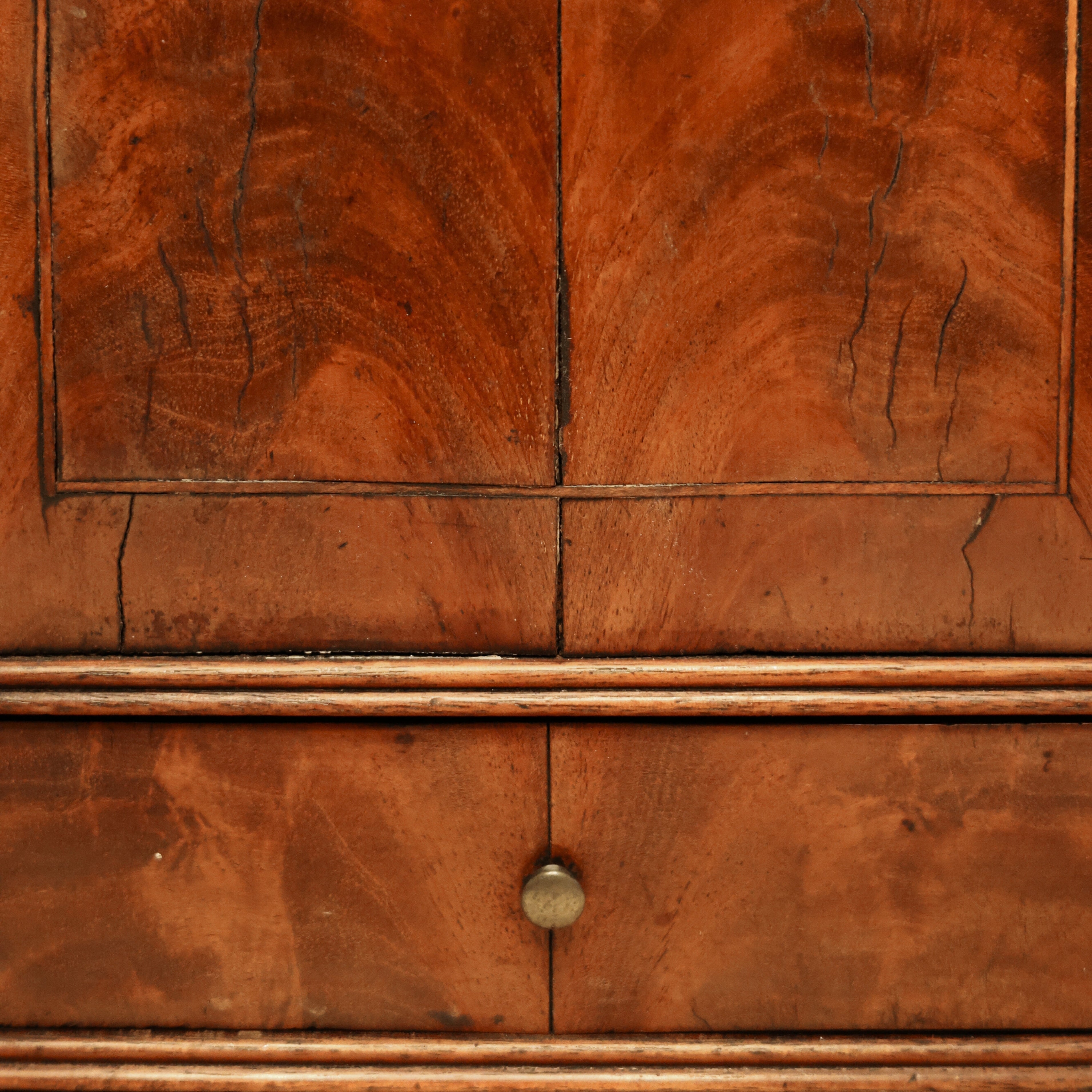 19th c. English Mahogany Salt Box