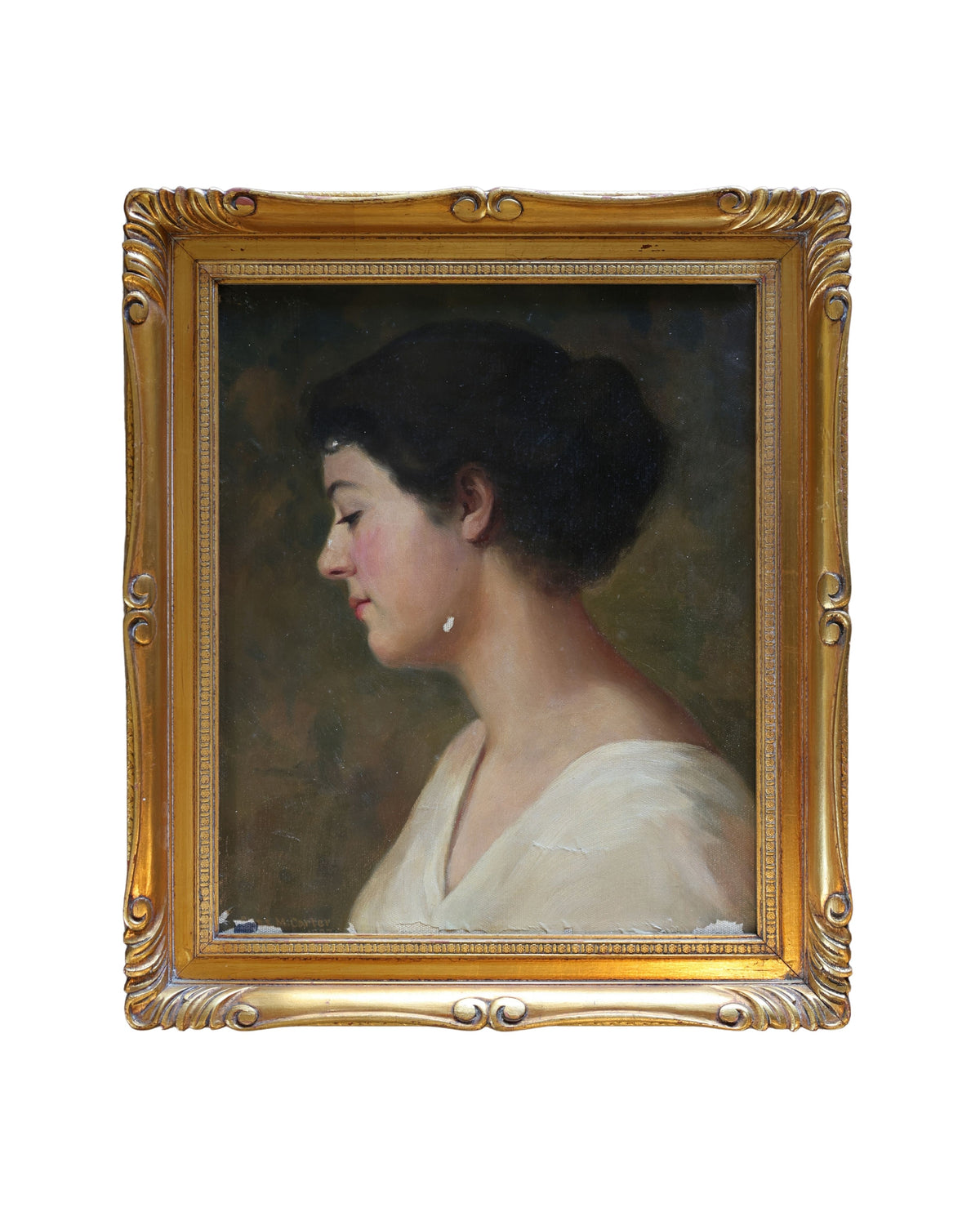 Parisienne Oil Woman in Profile