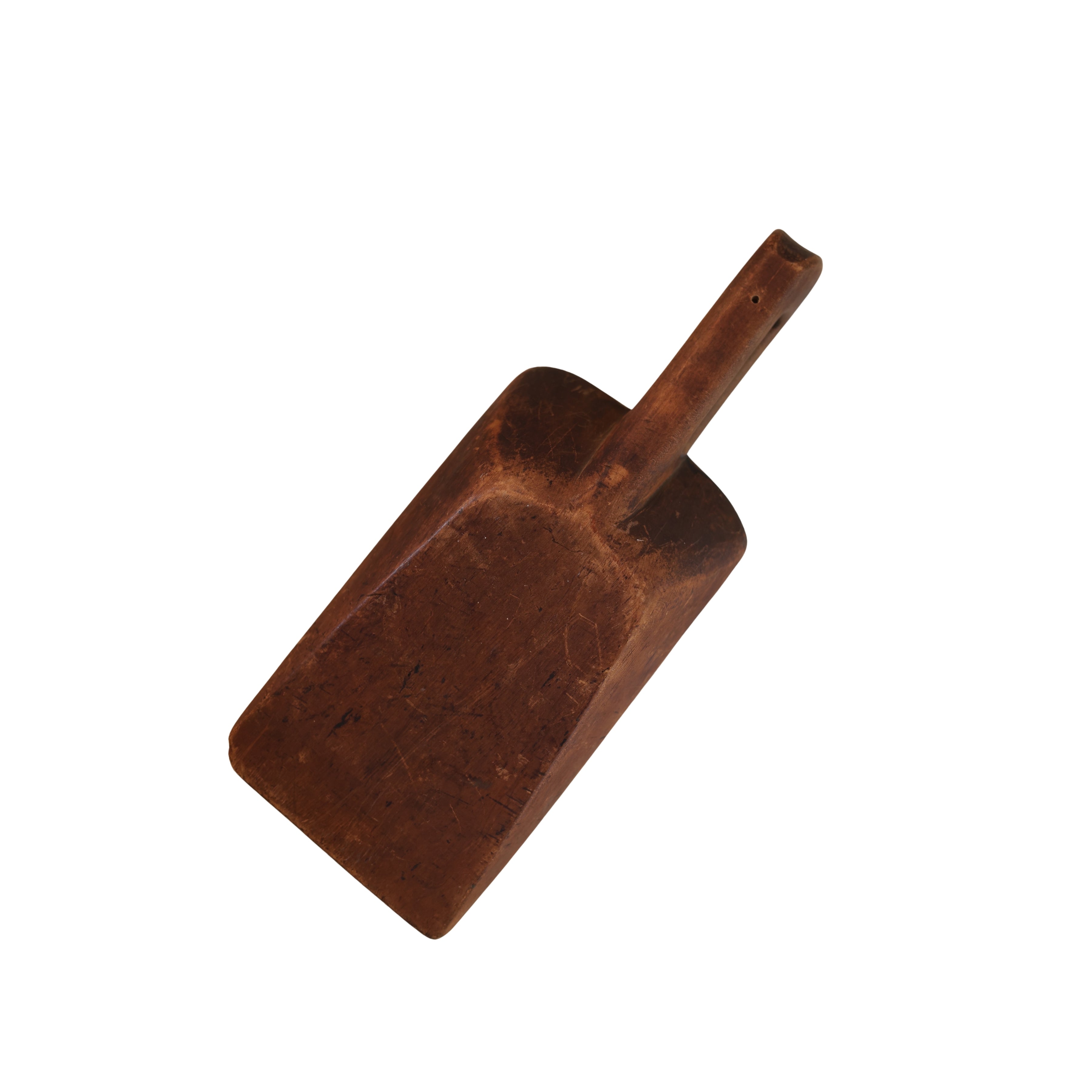 Hand-Carved Wooden Grain Scoop