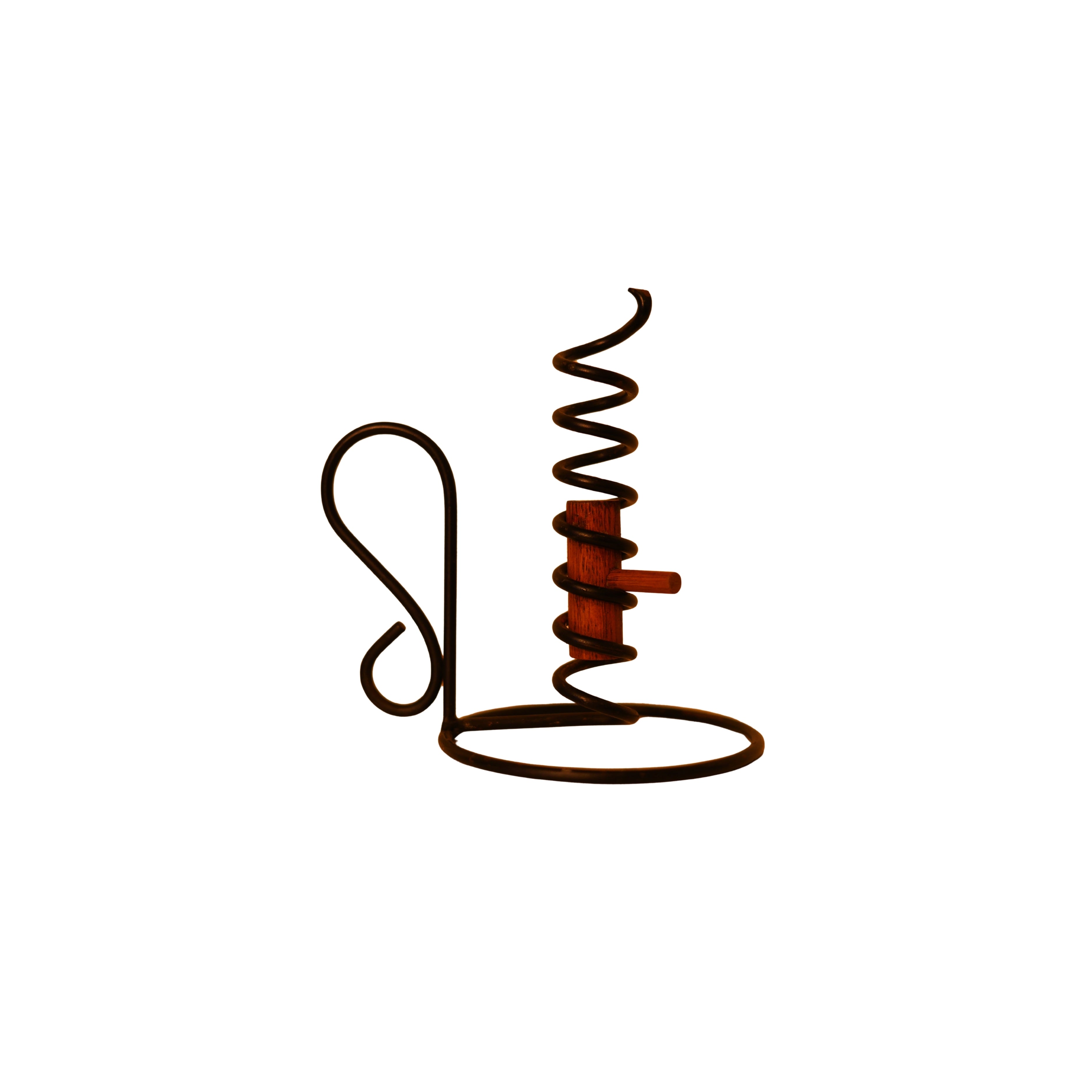 Iron Courting Candle Holder