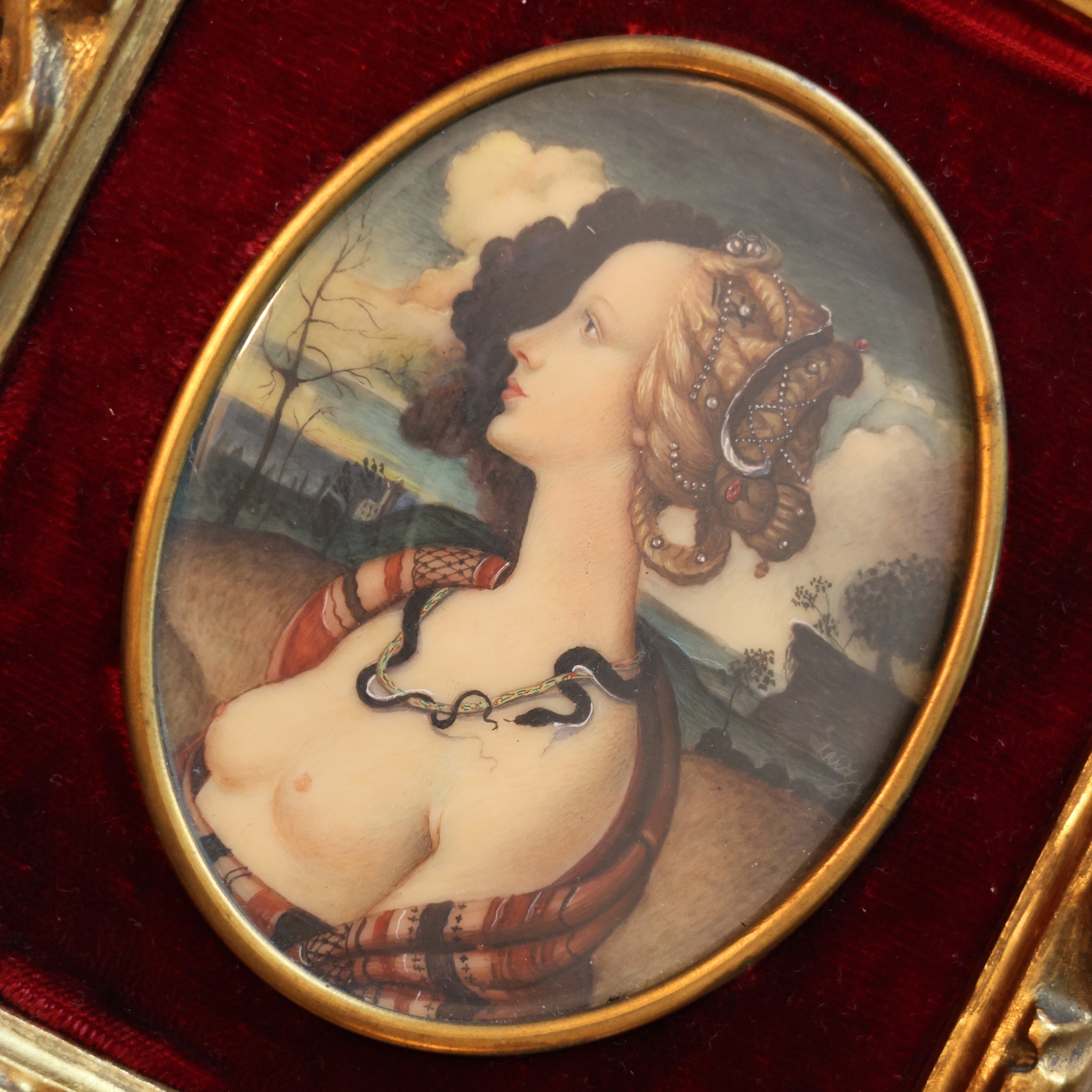 Simonetta Vespucci — Italian Hand-Painted Portrait