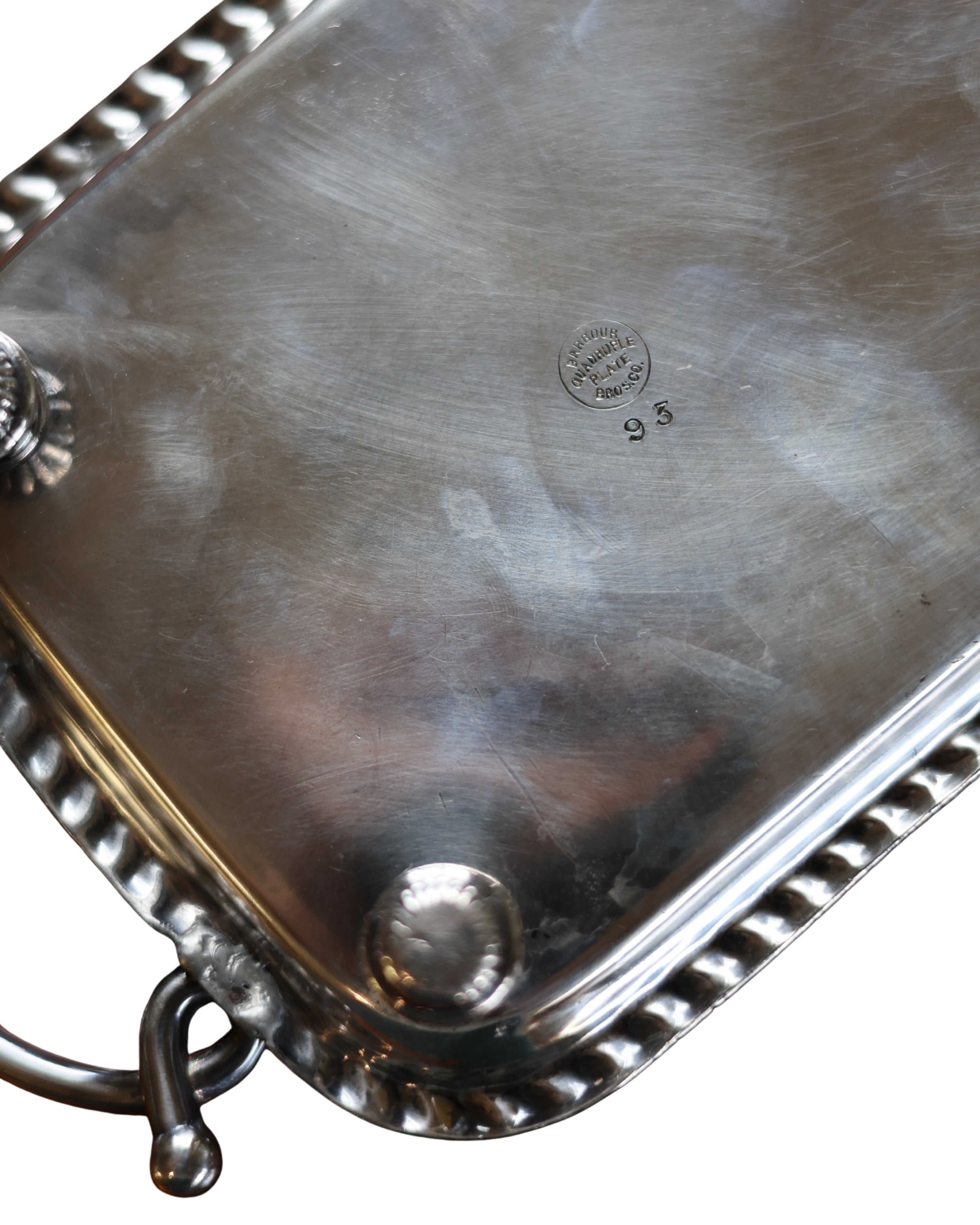 Barbour Silver Co. Floral Butter Dish-8