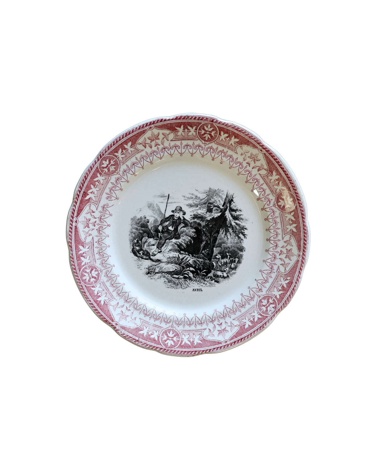 Digoin & Sarreguemines “Les Mois” Talking Plates-5