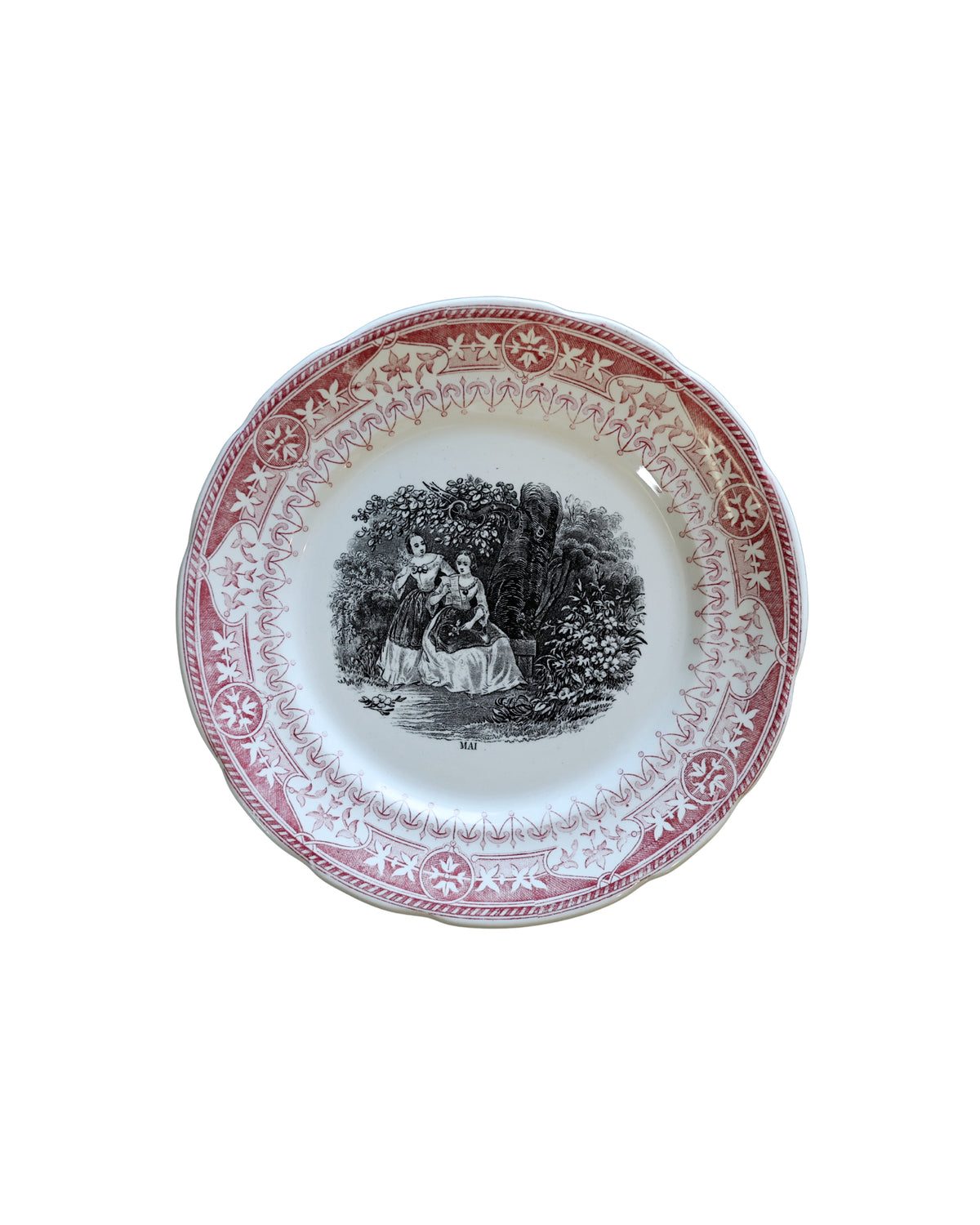 Digoin & Sarreguemines “Les Mois” Talking Plates-6