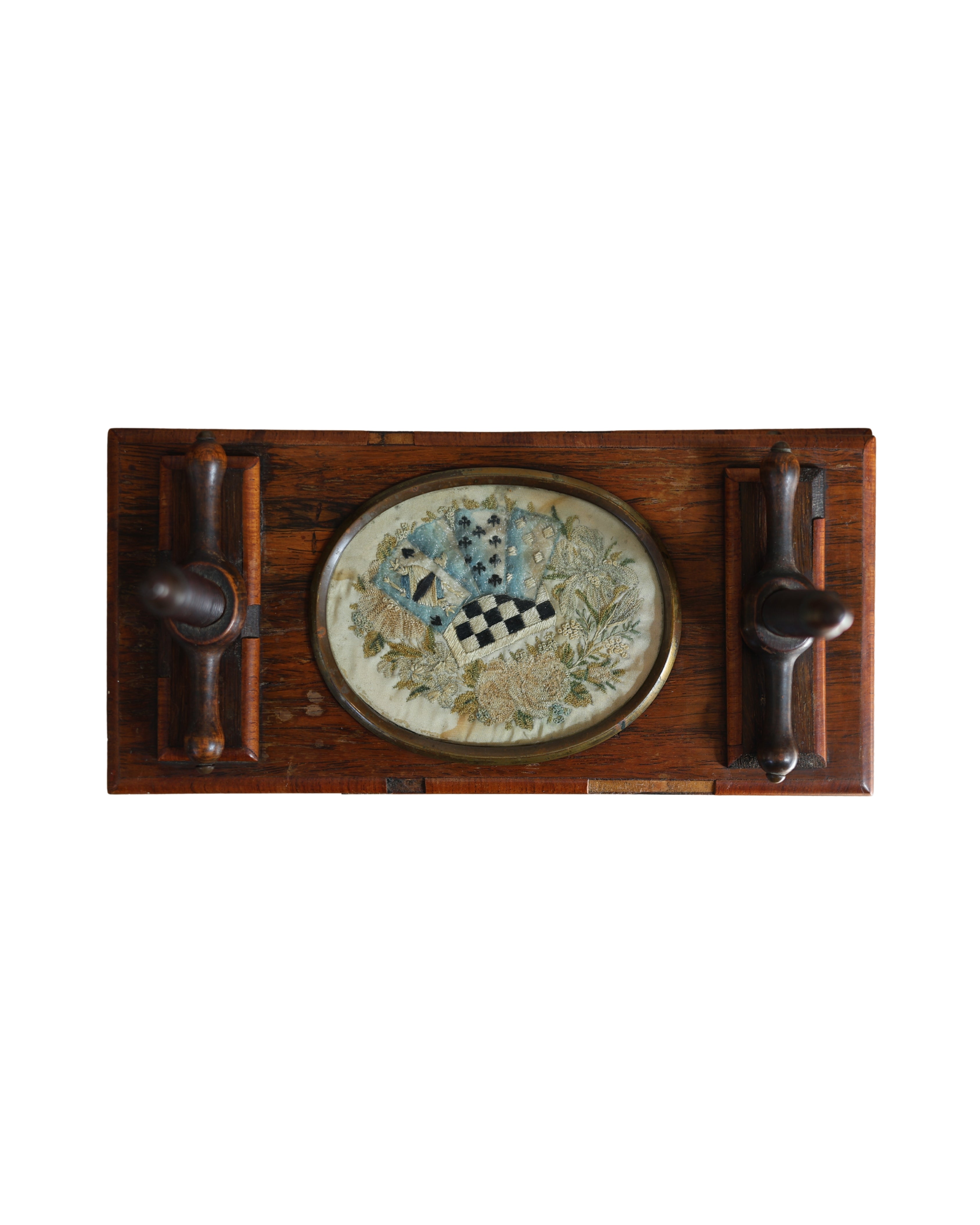 Mahogany Card Press with Embroidery Panel