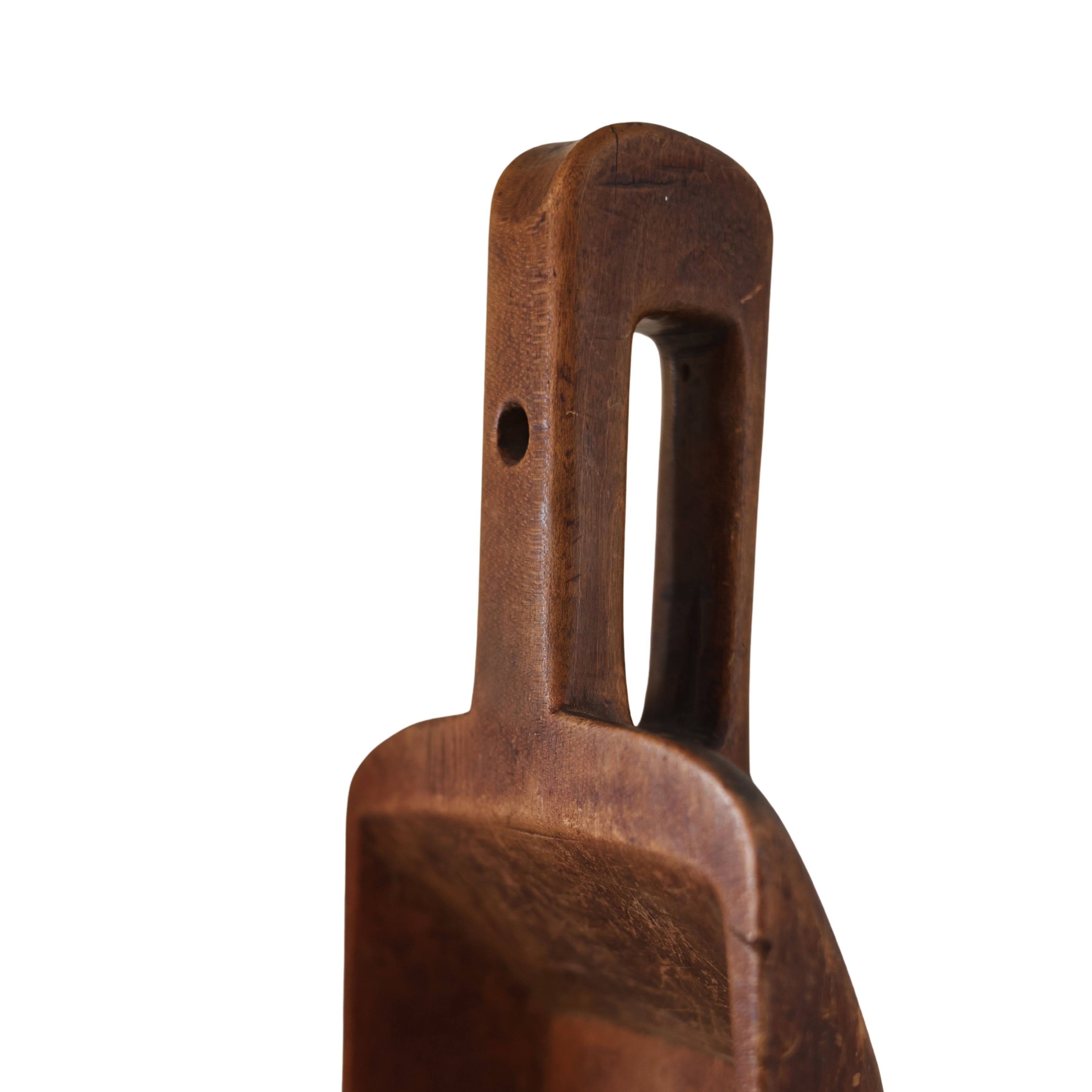 Hand-Carved Wooden Grain Scoop