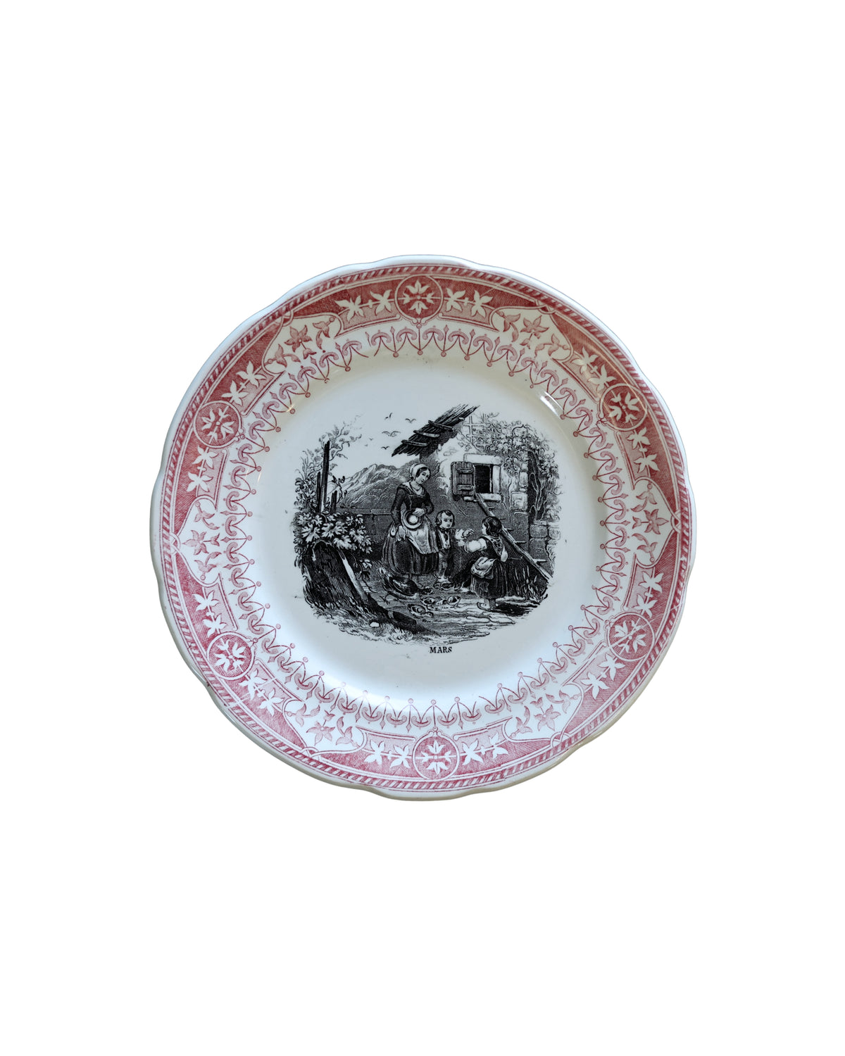Digoin & Sarreguemines “Les Mois” Talking Plates-4