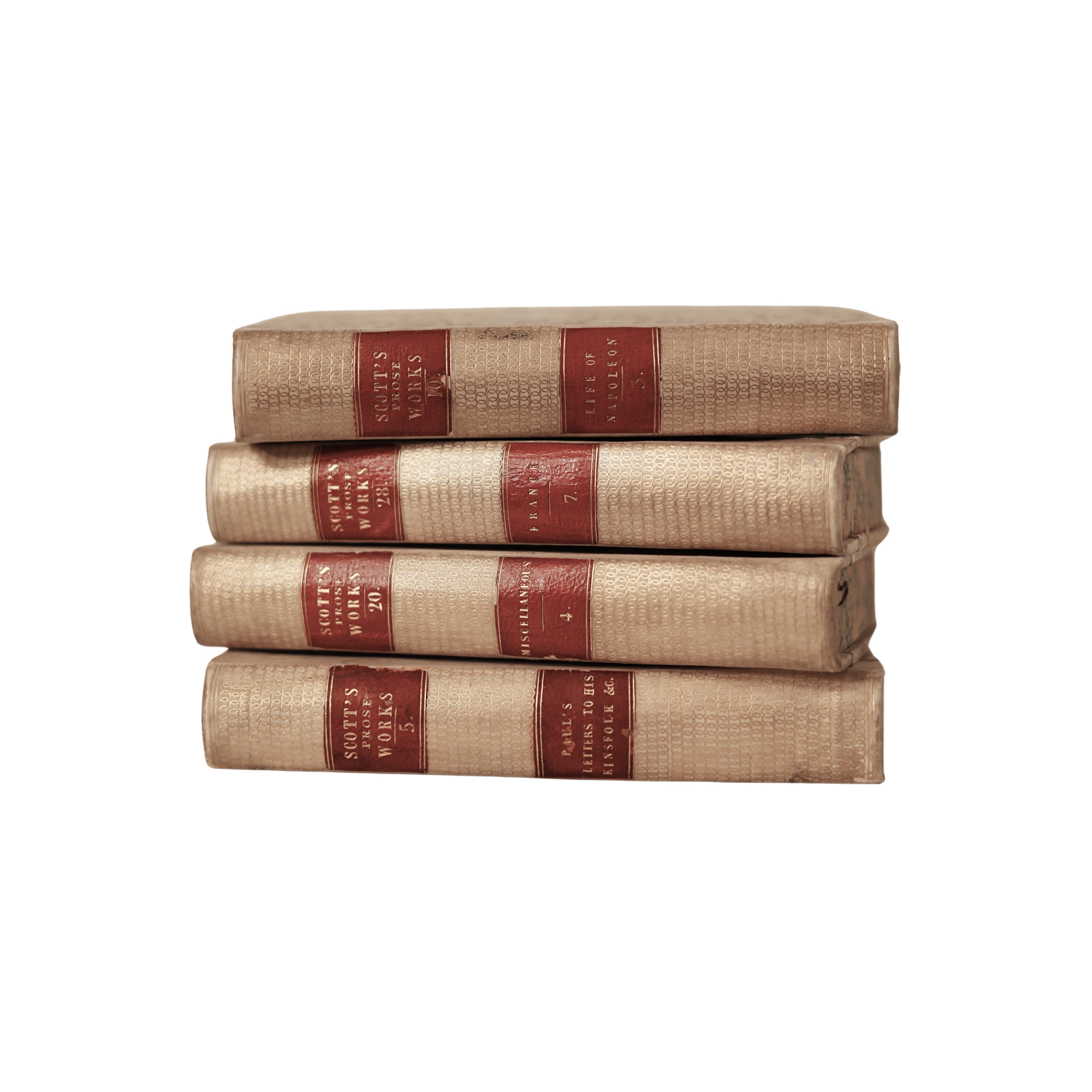 c. 1835 Volumes from The Works of Sir Walter Scott