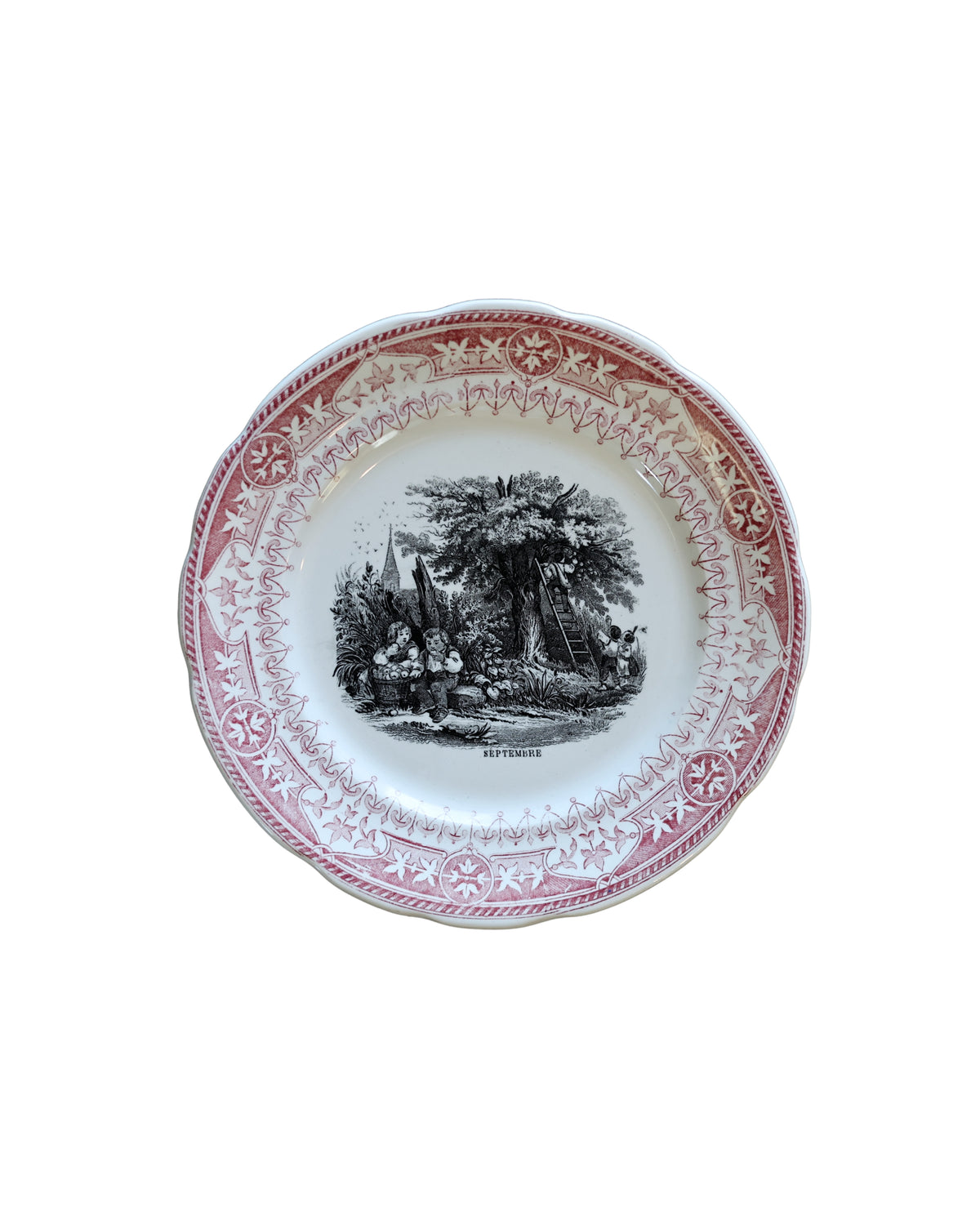 Digoin & Sarreguemines “Les Mois” Talking Plates-10