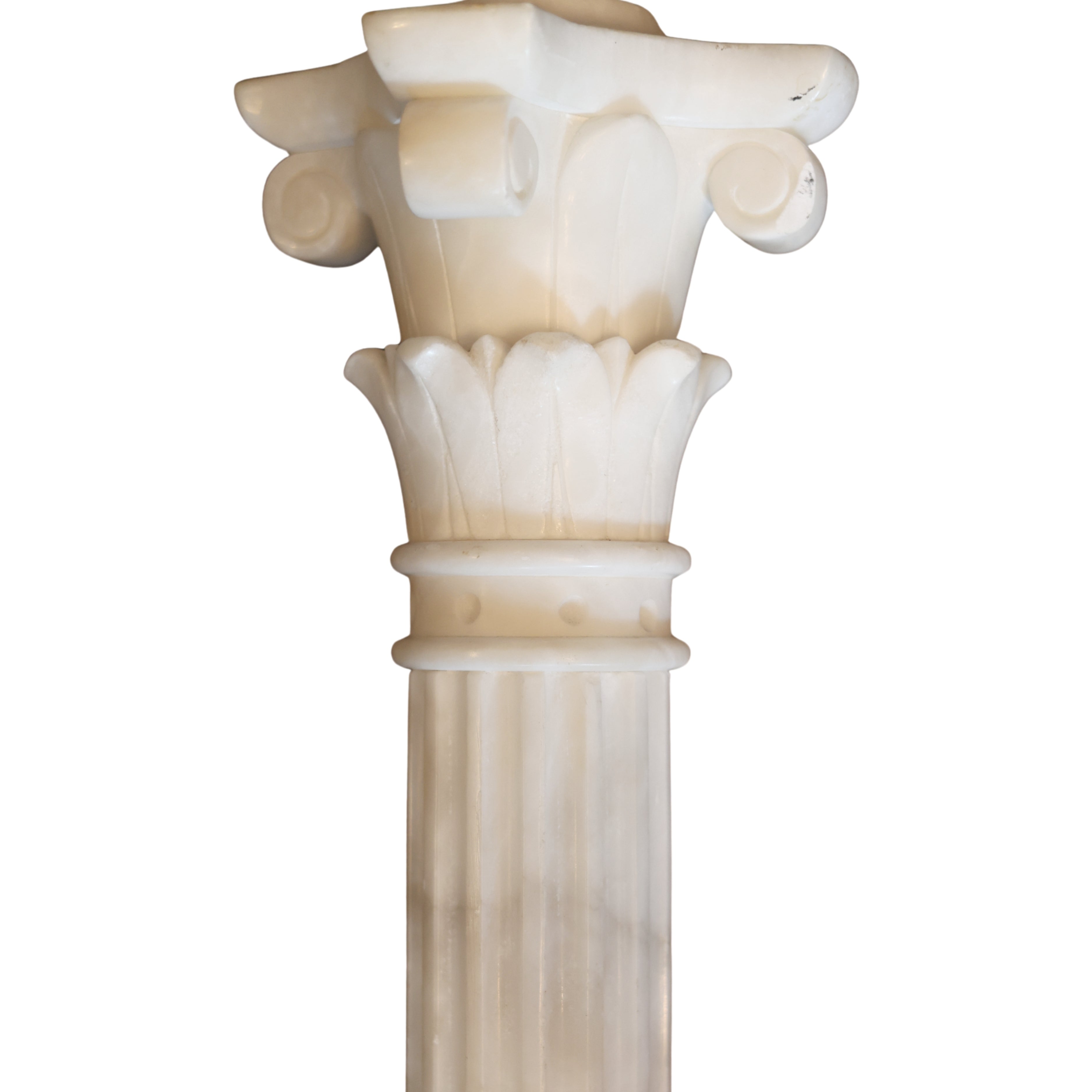 Alabaster Corinthian Column Lamp