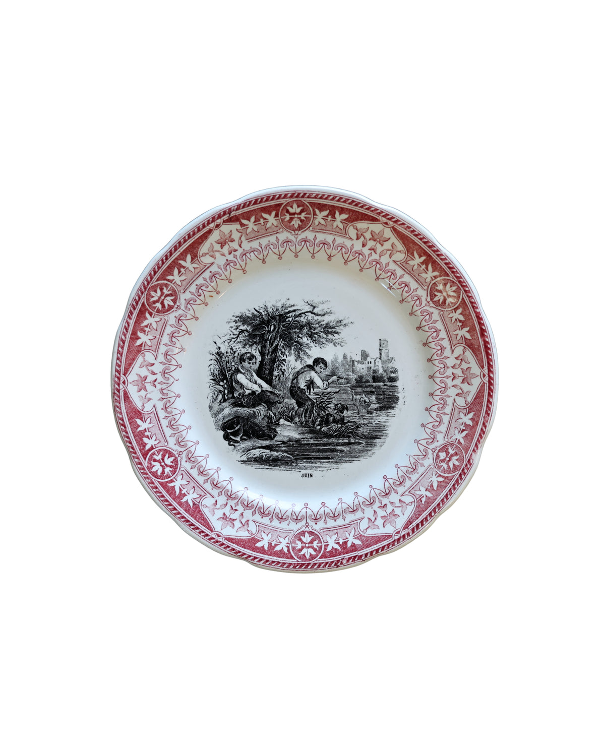 Digoin & Sarreguemines “Les Mois” Talking Plates-7