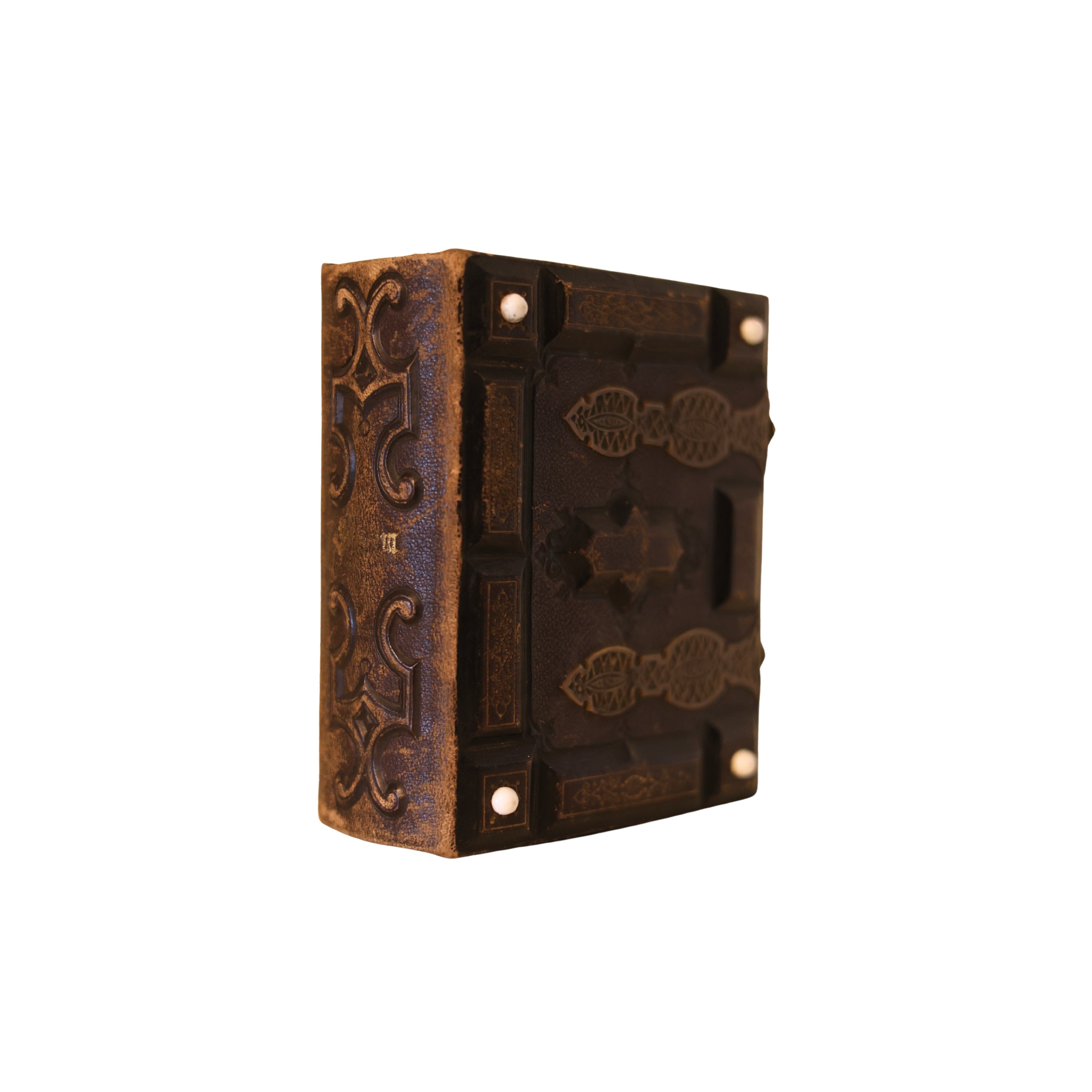 Leather Photo Album with Brass Clasps