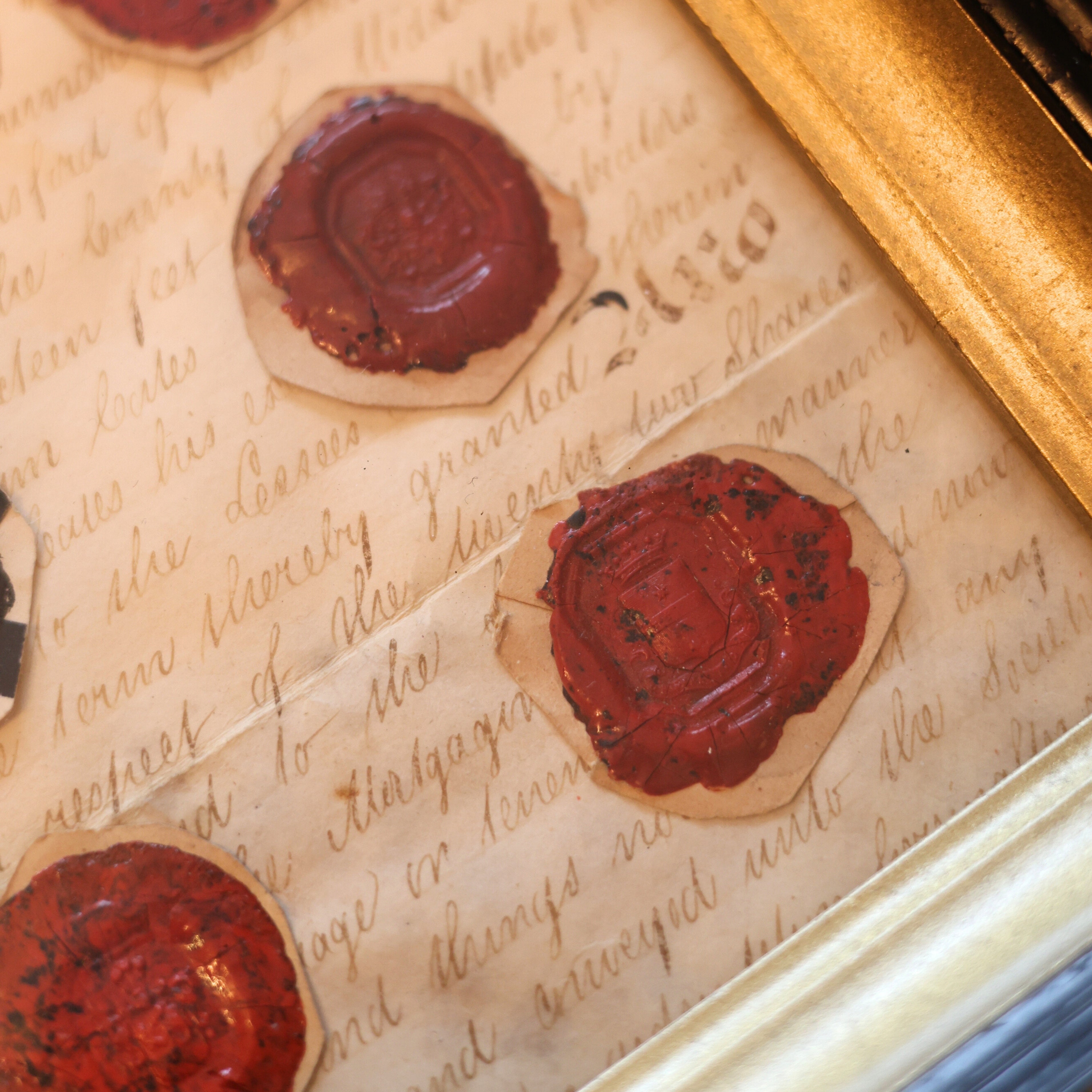 19th c. Heraldic Wax Seal Collection