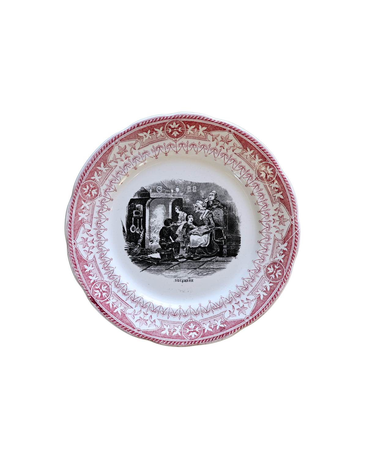 Digoin & Sarreguemines “Les Mois” Talking Plates-13