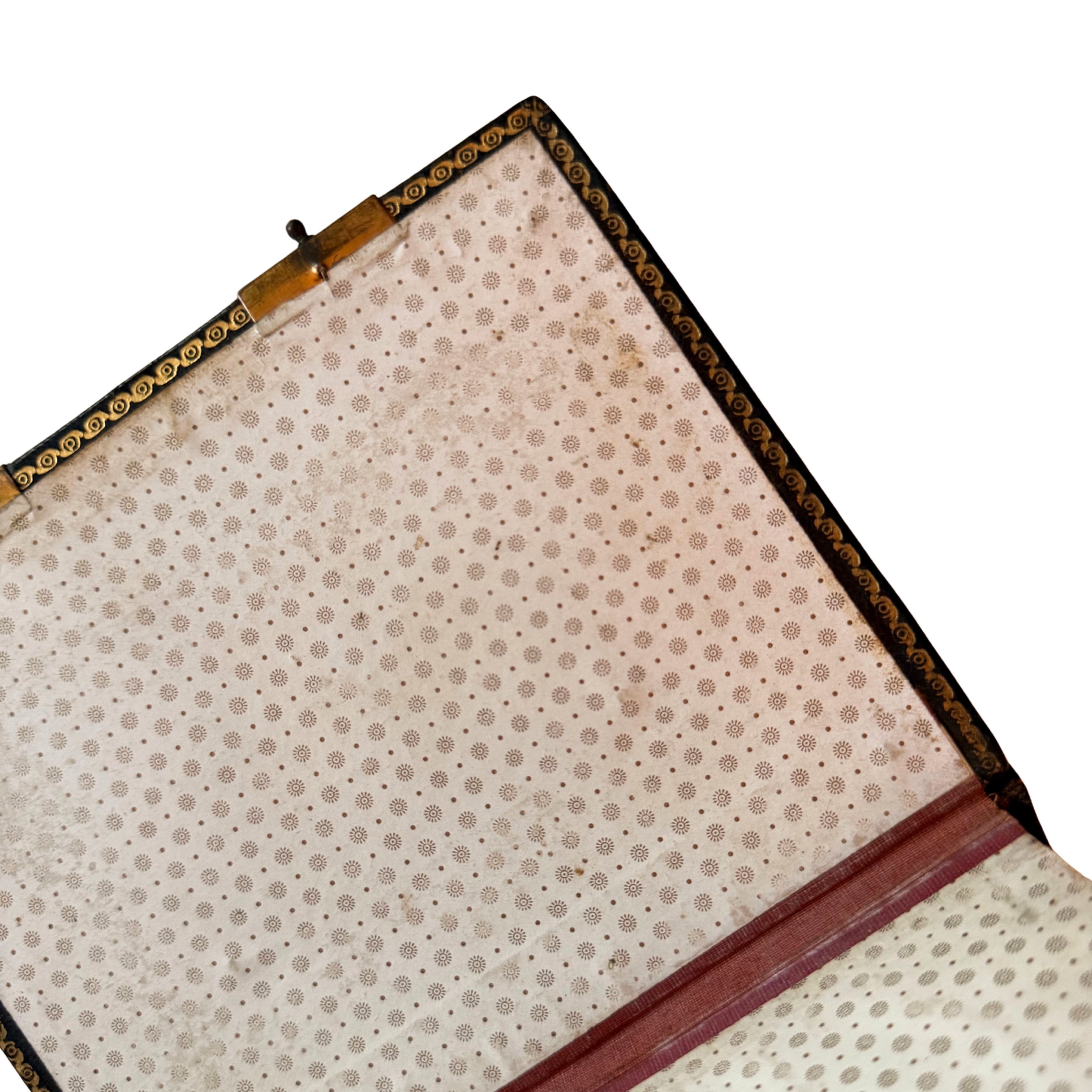 Leather Photo Album with Brass Clasps