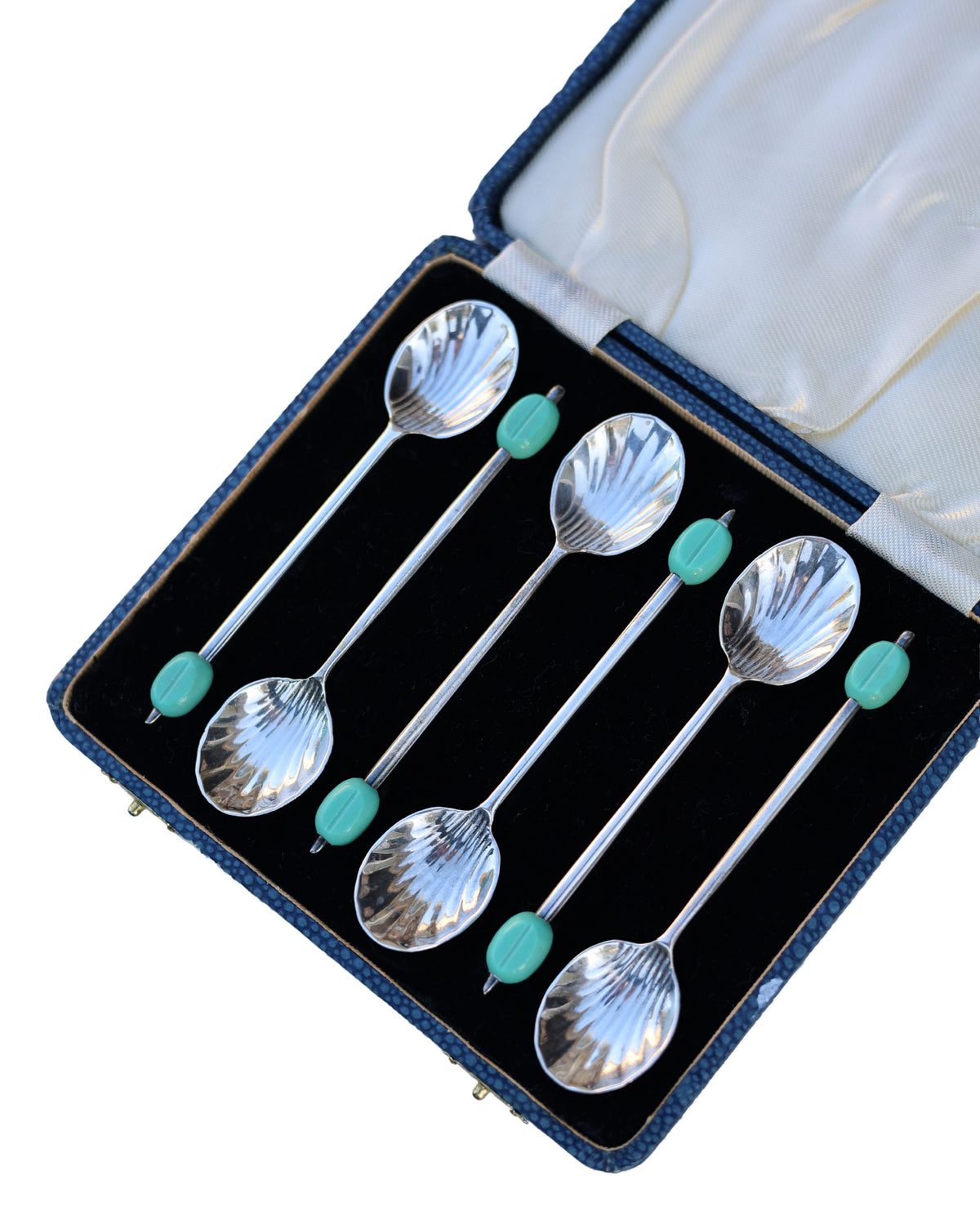 Art Deco Coffee-Bean Demitasse Spoons-3