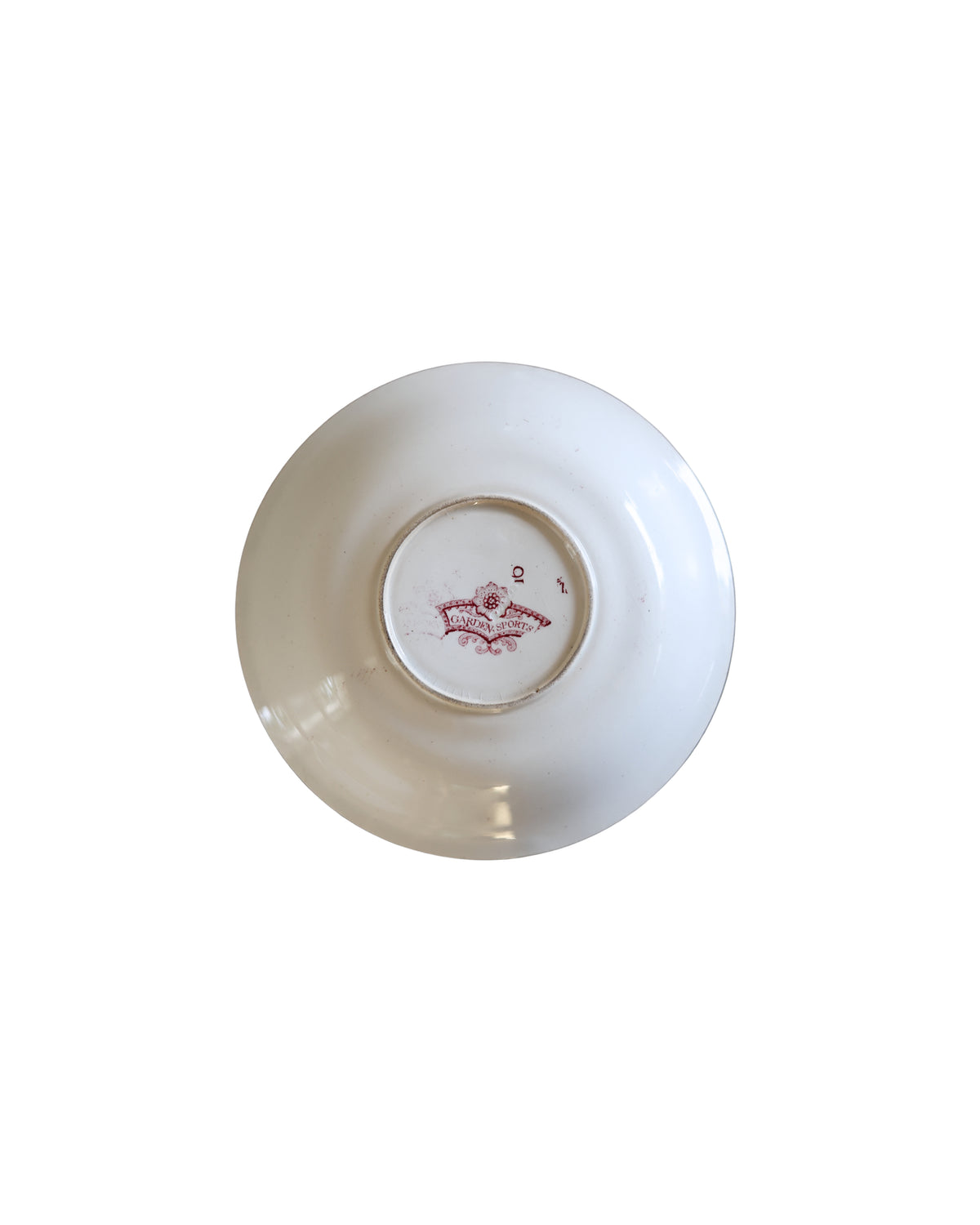 W. Adams & Sons "Garden Sports" Tea Bowl & Saucer, c. 1830-7