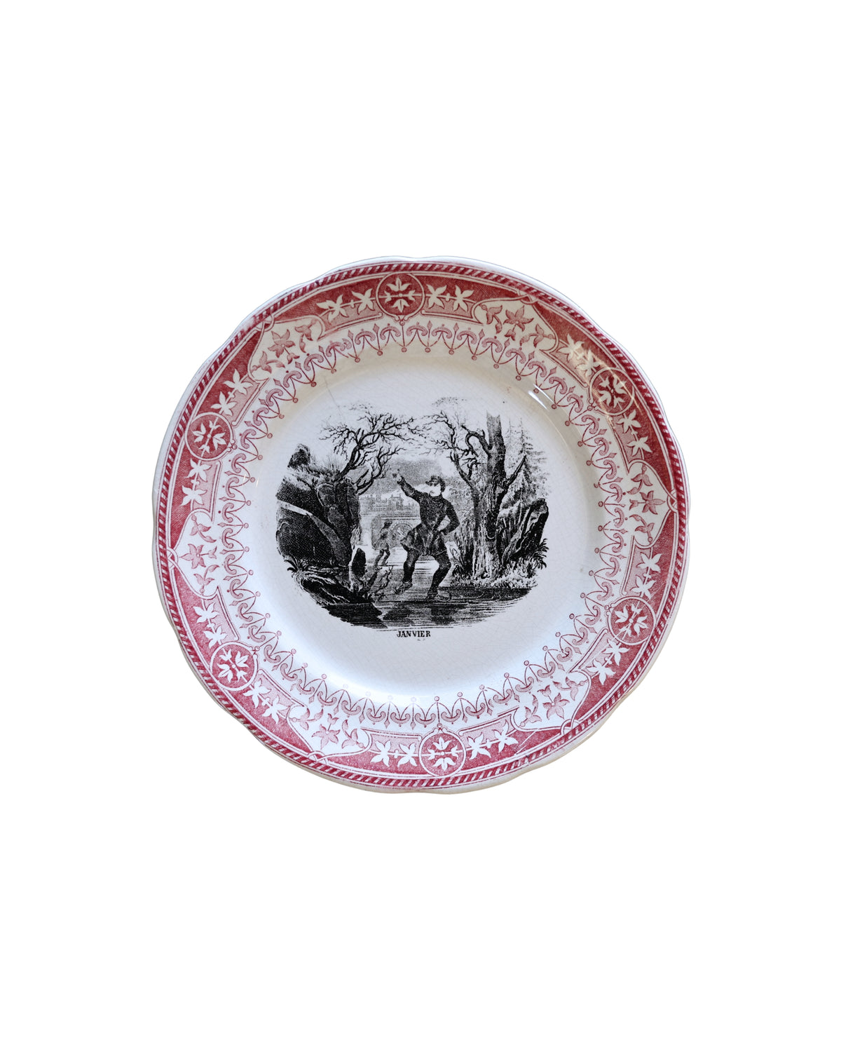 Digoin & Sarreguemines “Les Mois” Talking Plates-1