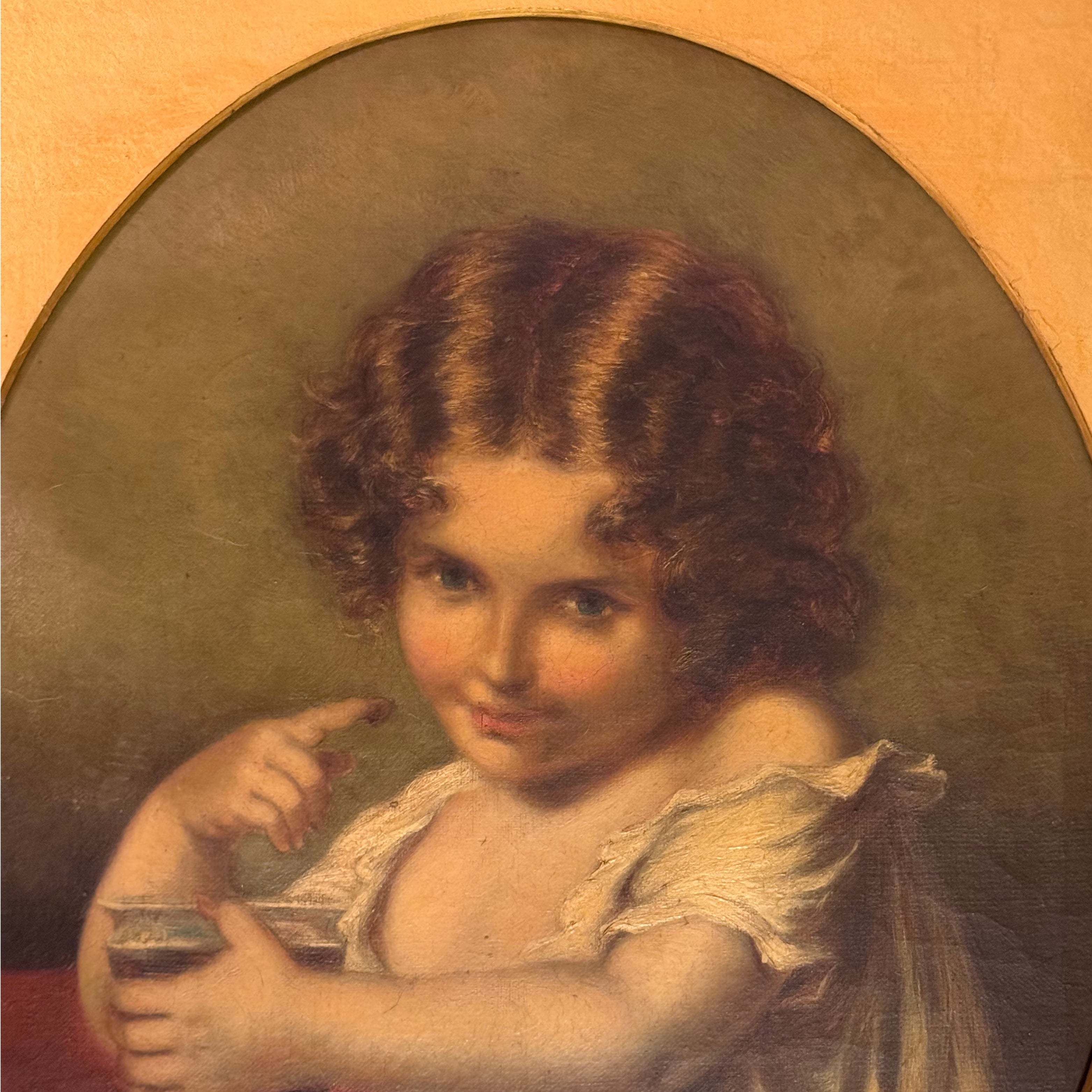 Young Child Portrait Painting