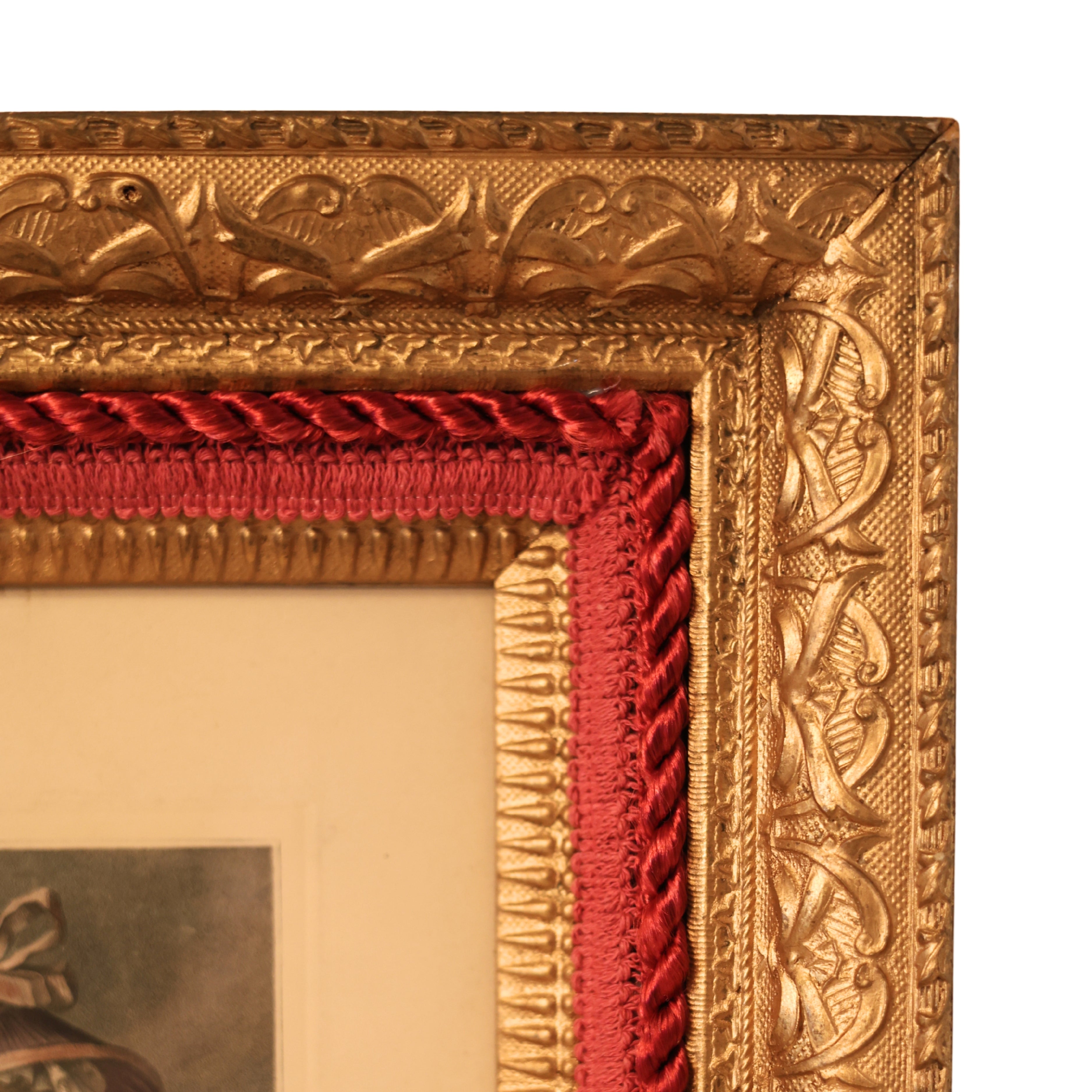 Gilt Framed “Winter” Portrait Engraving