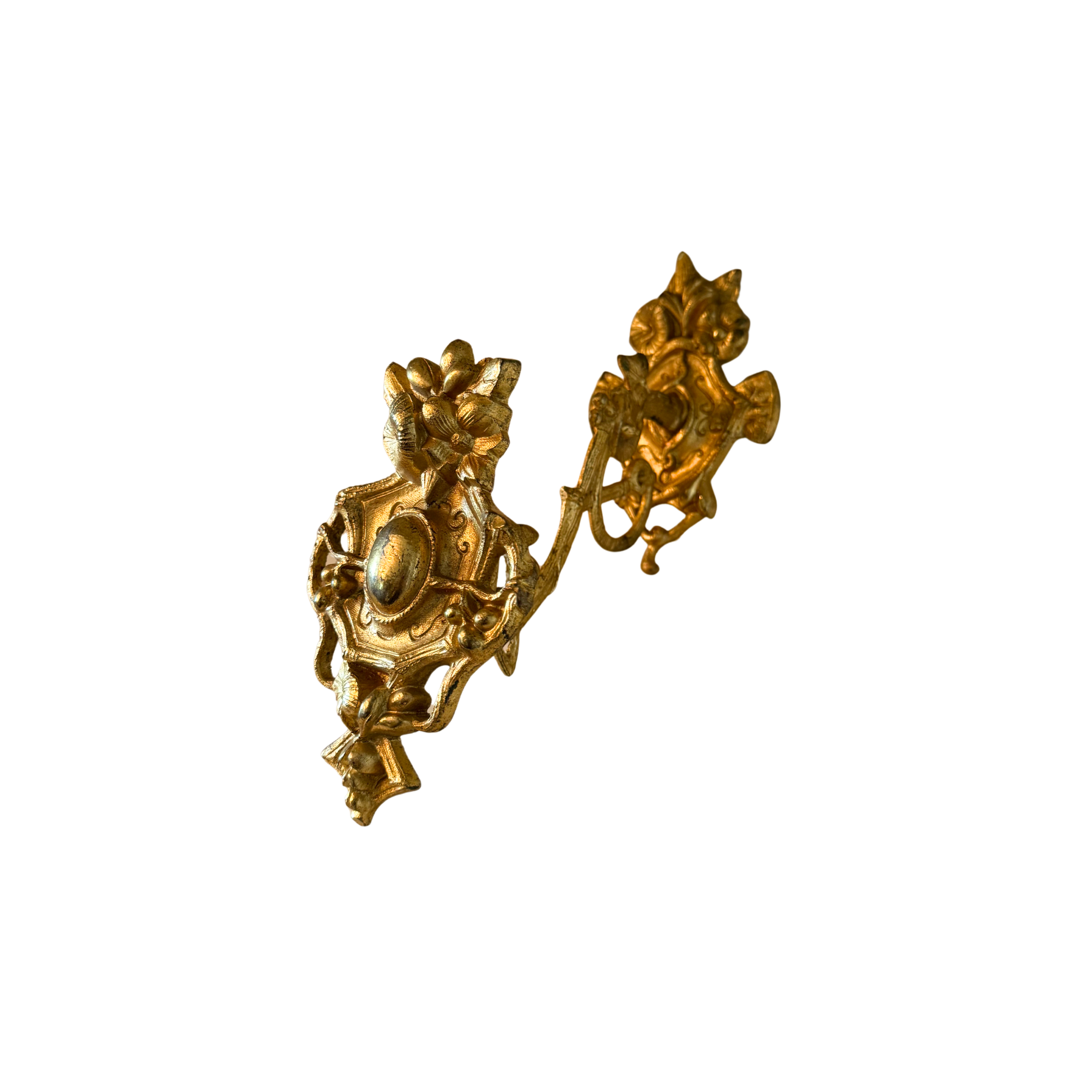 Ornate French Rococo-Style Gilt Hook