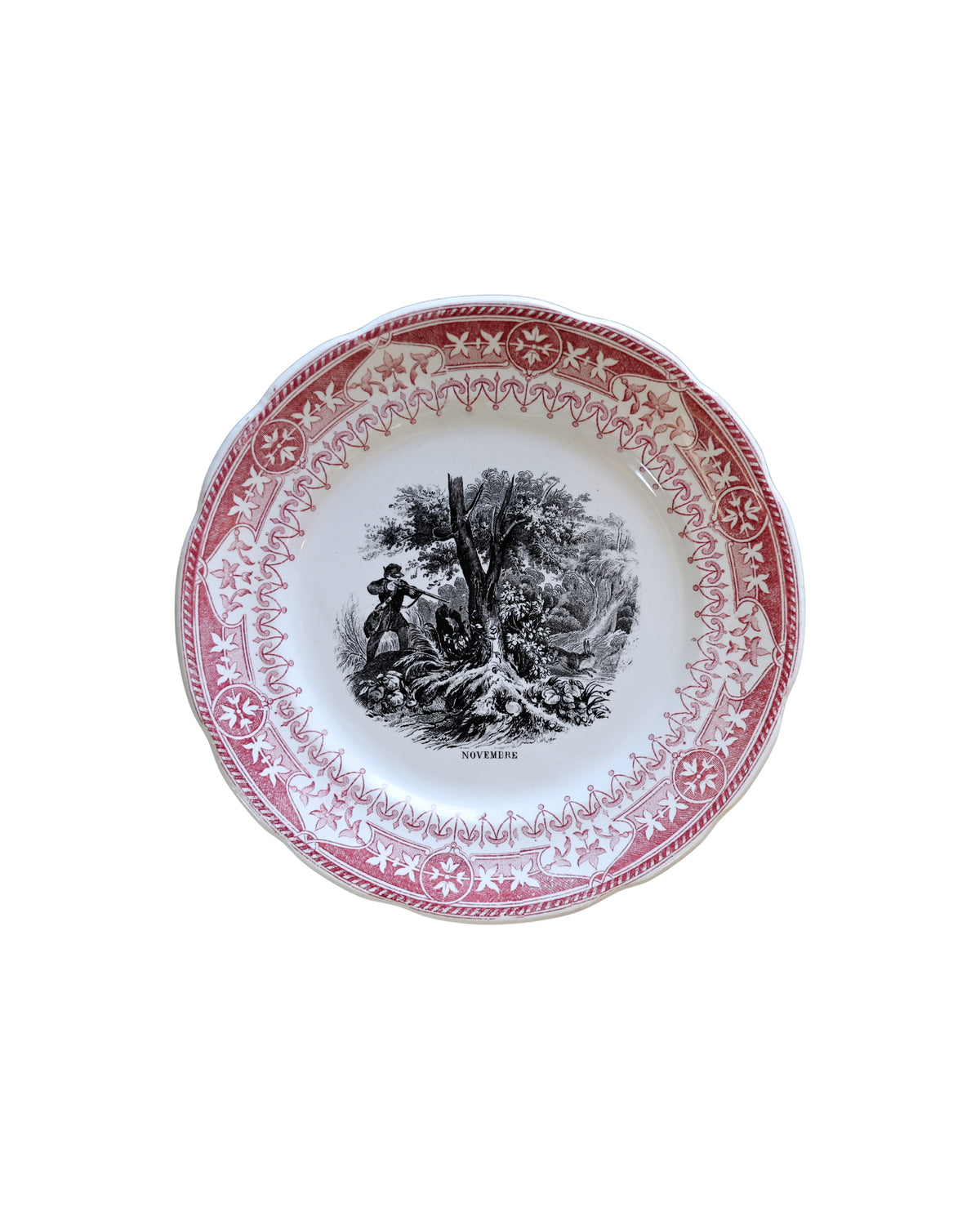 Digoin & Sarreguemines “Les Mois” Talking Plates-12