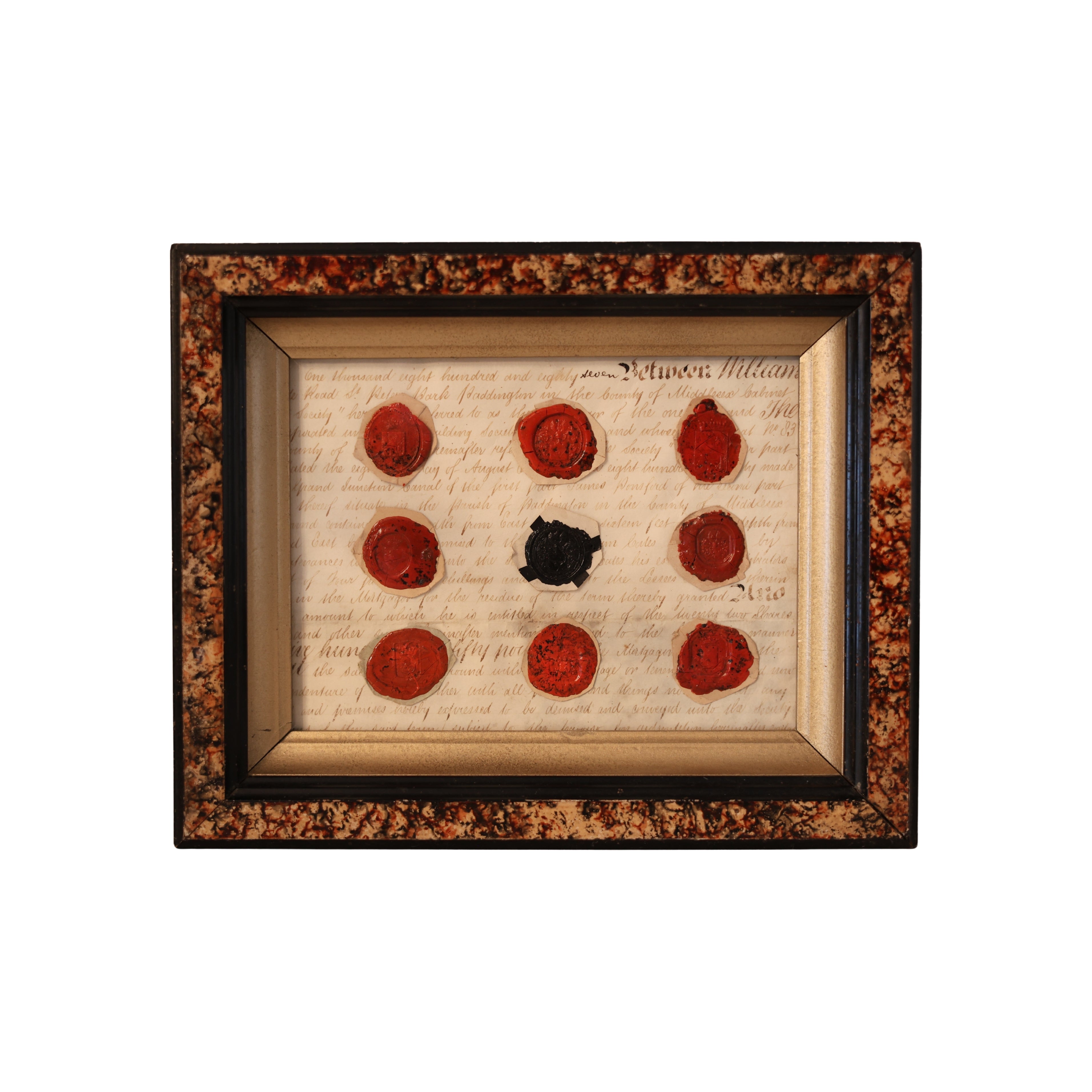 19th c. Heraldic Wax Seal Collection