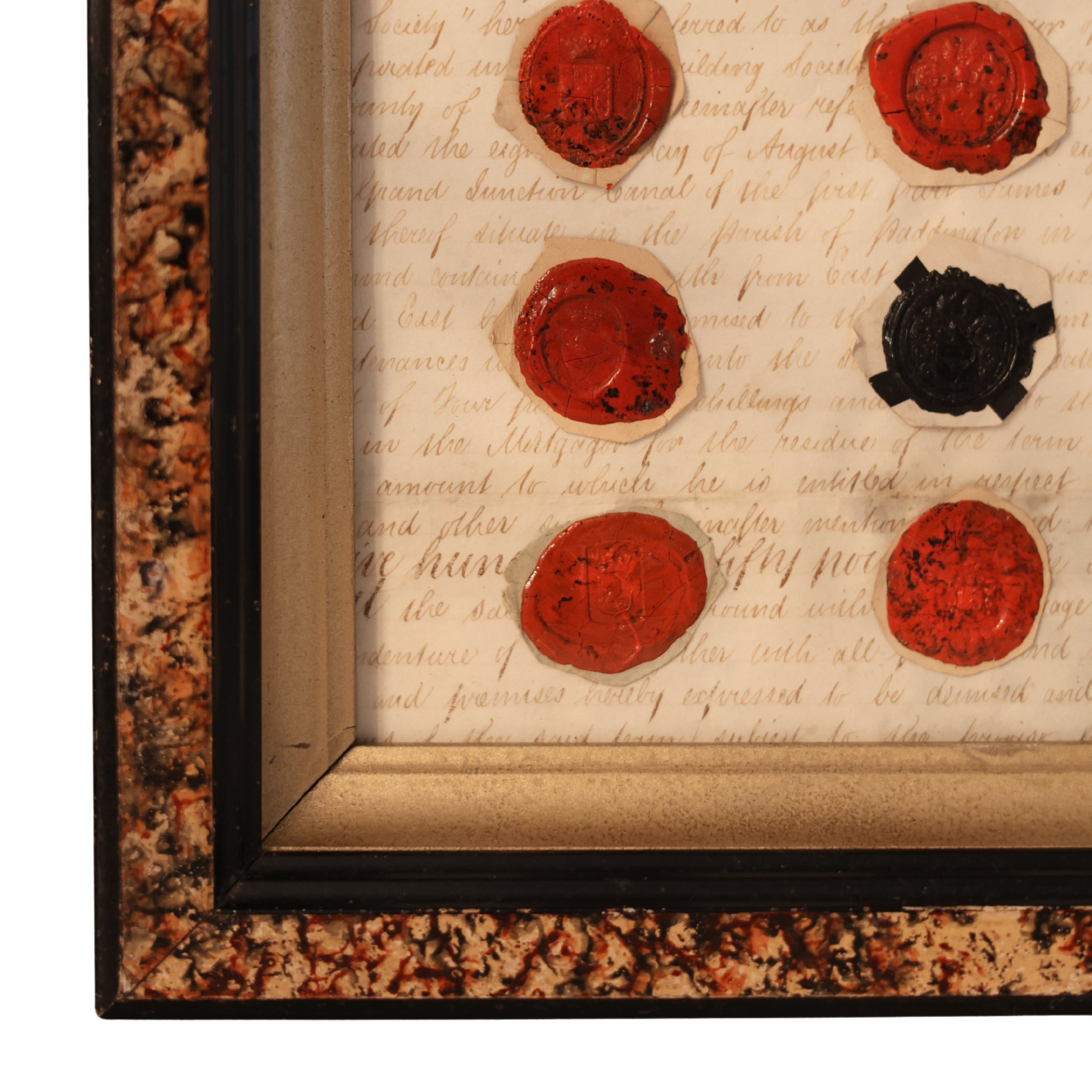 19th c. Heraldic Wax Seal Collection
